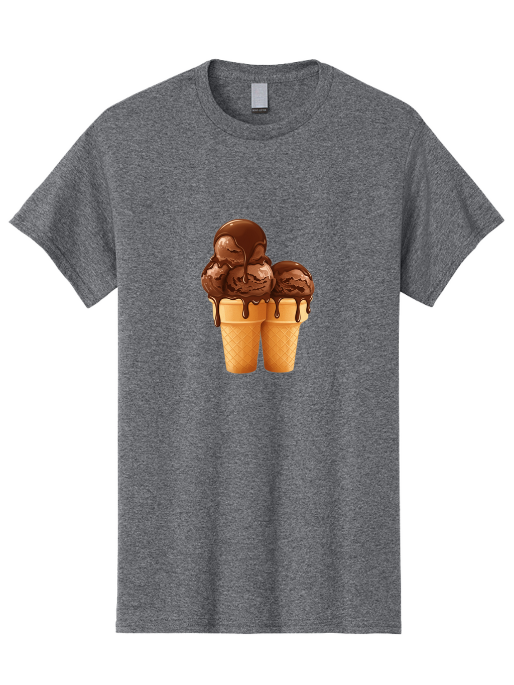 Chocolate-Ice-Cream-Cones Men'S Graphic Tee, 100% Cotton, Comfortable Casual Summer Wear, Machine Washable, Vintage Camera, Old Camera, Antique Camera, Black Camera, Classic Photography, Photography Equipment, Nostalgic Device, Film Camera, Baj394