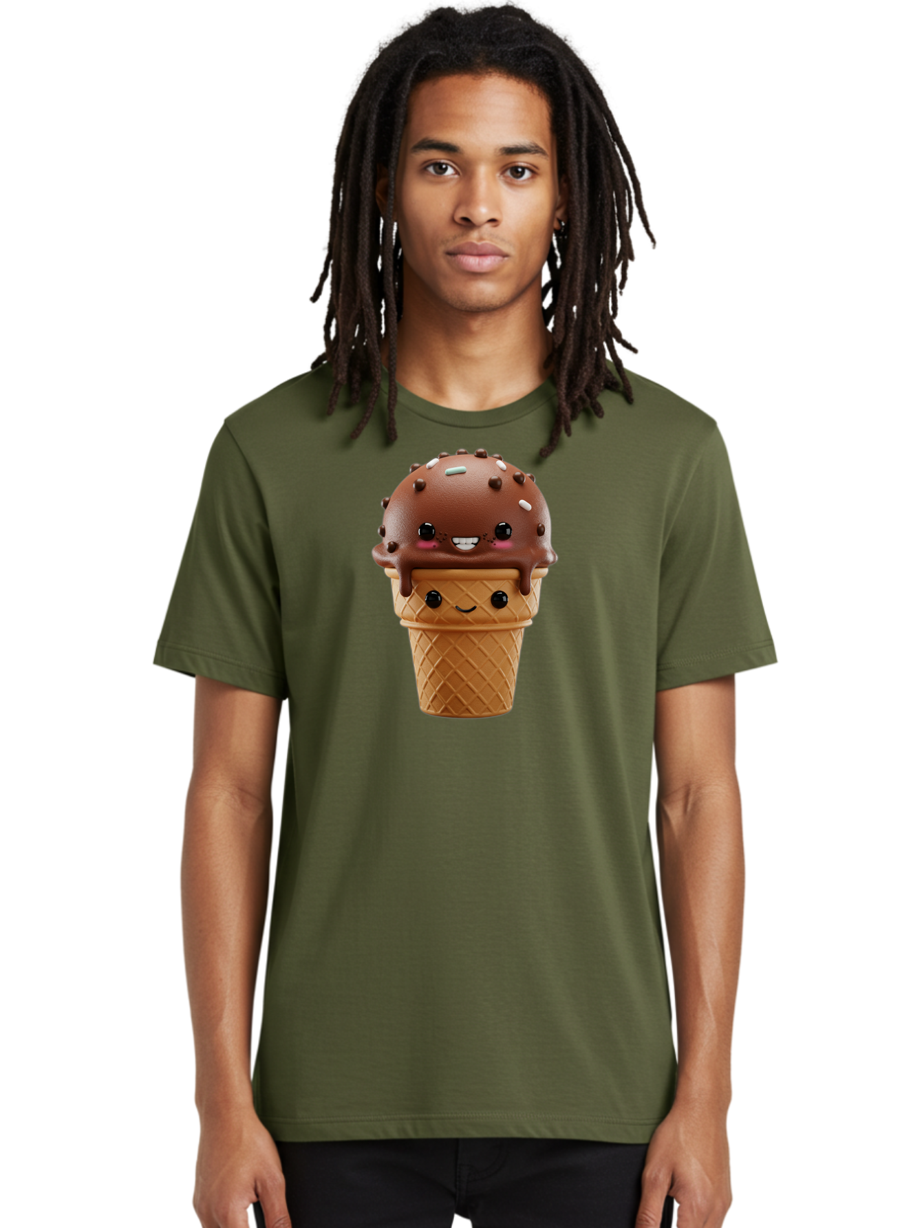Chocolate-Ice-Cream Men'S Graphic Tee, 100% Cotton, Comfortable Casual Summer Wear, Machine Washable, Vintage Camera, Old Camera, Antique Camera, Black Camera, Classic Photography, Photography Equipment, Nostalgic Device, Film Camera, Baj395