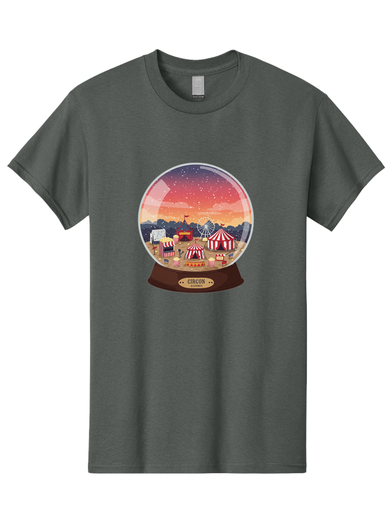 Circon-Snowglobe Men'S Graphic Tee, 100% Cotton, Comfortable Casual Summer Wear, Machine Washable, Vintage Camera, Old Camera, Antique Camera, Black Camera, Classic Photography, Photography Equipment, Nostalgic Device, Film Camera, Camera Art Baj396