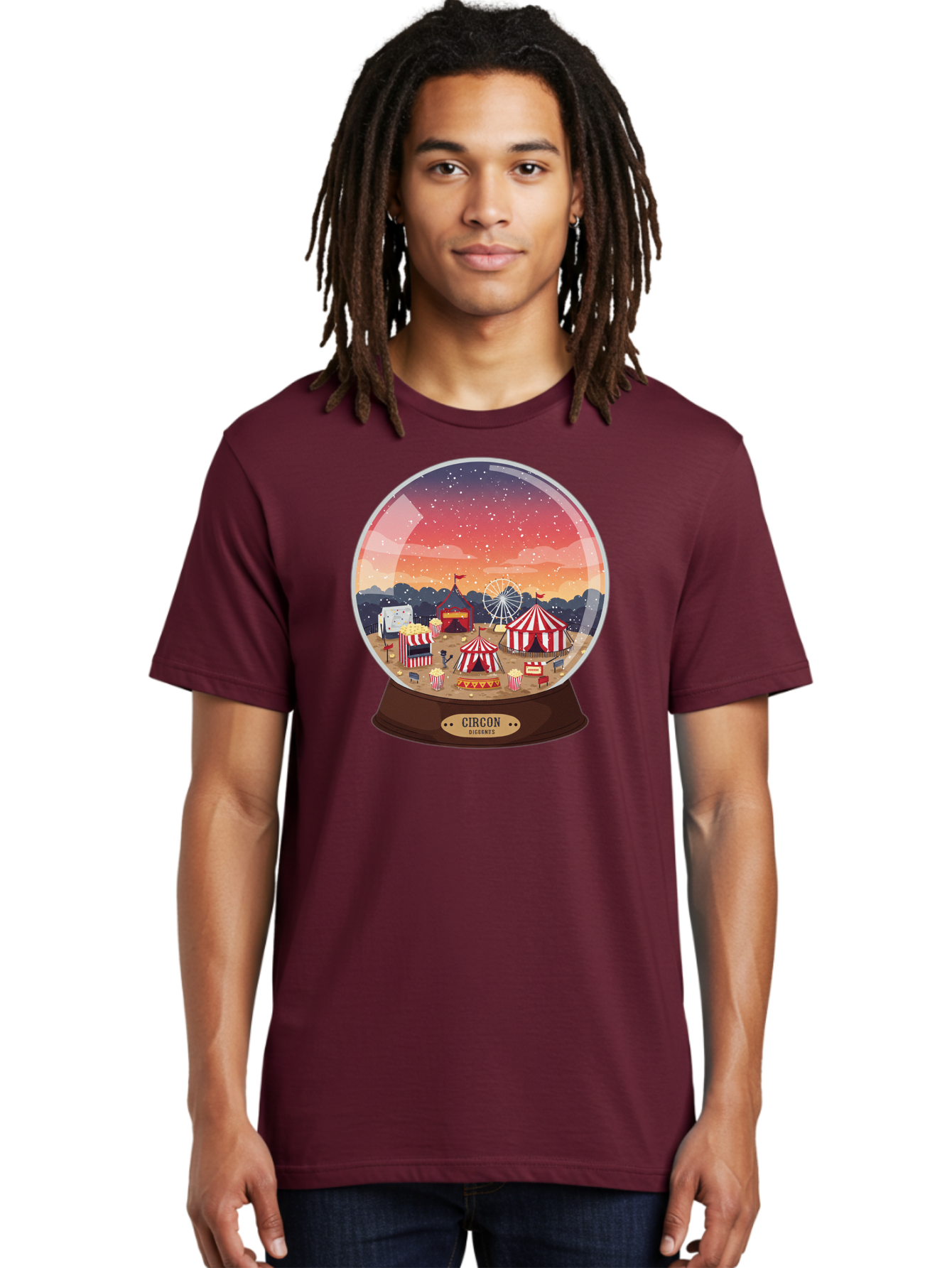Circon-Snowglobe Men'S Graphic Tee, 100% Cotton, Comfortable Casual Summer Wear, Machine Washable, Vintage Camera, Old Camera, Antique Camera, Black Camera, Classic Photography, Photography Equipment, Nostalgic Device, Film Camera, Camera Art Baj396