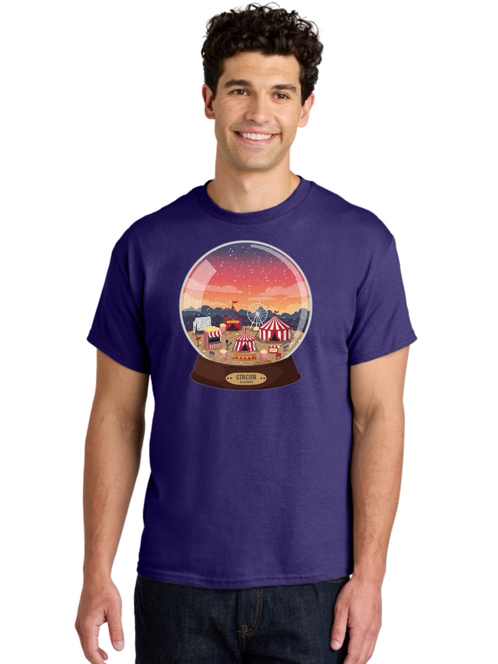Circon-Snowglobe Men'S Graphic Tee, 100% Cotton, Comfortable Casual Summer Wear, Machine Washable, Vintage Camera, Old Camera, Antique Camera, Black Camera, Classic Photography, Photography Equipment, Nostalgic Device, Film Camera, Camera Art Baj396