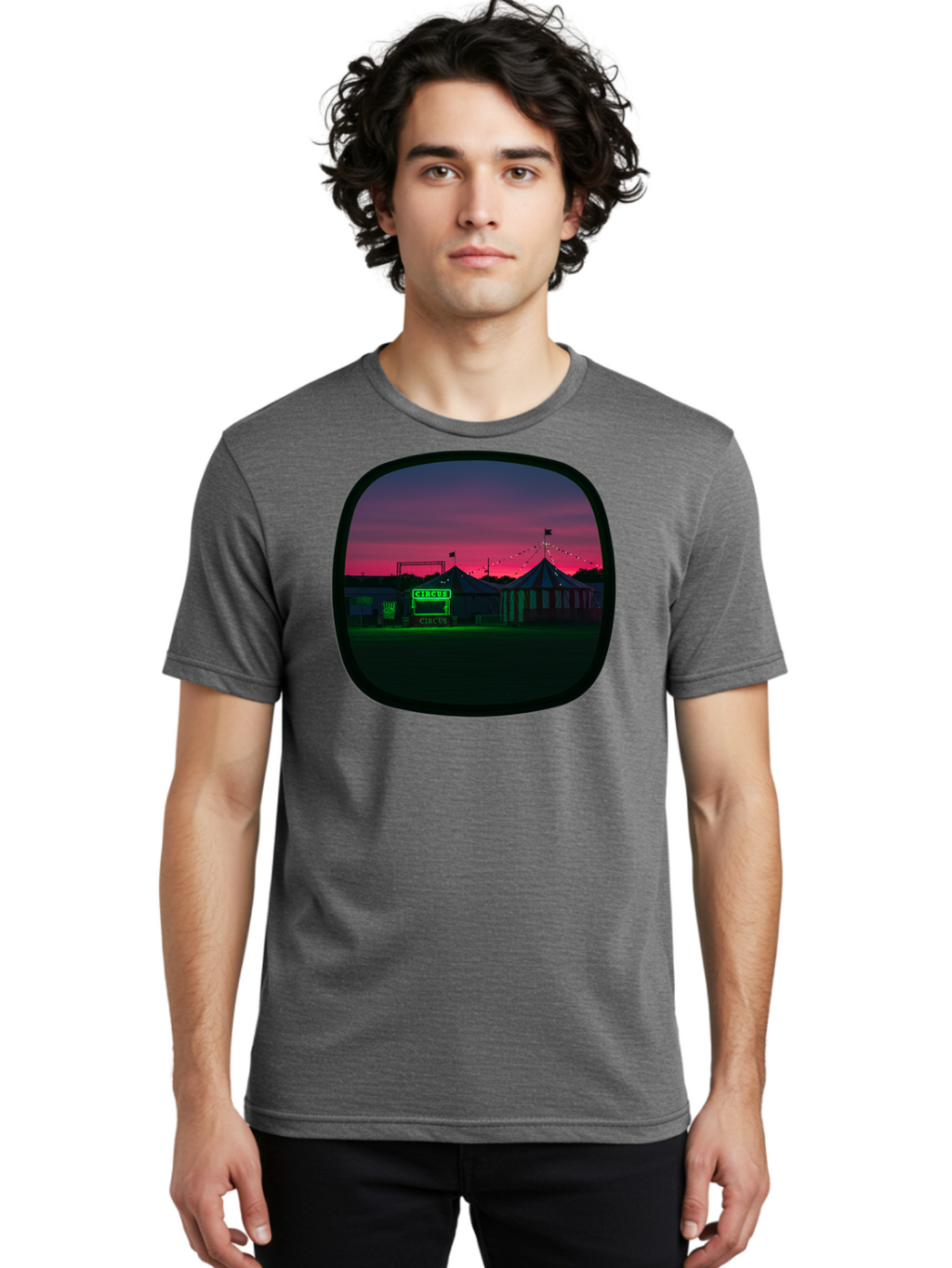 Circus-1 Men'S Graphic Tee, 100% Cotton, Comfortable Casual Summer Wear, Machine Washable, Vintage Camera, Old Camera, Antique Camera, Black Camera, Classic Photography, Photography Equipment, Nostalgic Device, Film Camera, Camera Art Baj398