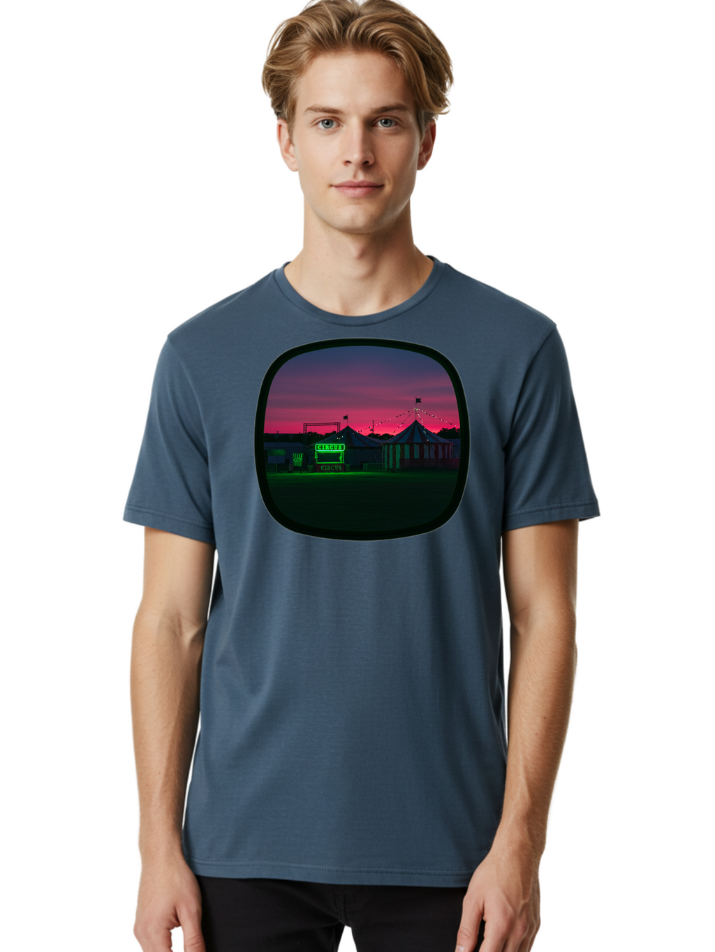 Circus-1 Men'S Graphic Tee, 100% Cotton, Comfortable Casual Summer Wear, Machine Washable, Vintage Camera, Old Camera, Antique Camera, Black Camera, Classic Photography, Photography Equipment, Nostalgic Device, Film Camera, Camera Art Baj398