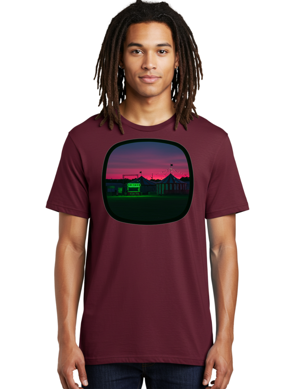 Circus-1 Men'S Graphic Tee, 100% Cotton, Comfortable Casual Summer Wear, Machine Washable, Vintage Camera, Old Camera, Antique Camera, Black Camera, Classic Photography, Photography Equipment, Nostalgic Device, Film Camera, Camera Art Baj398