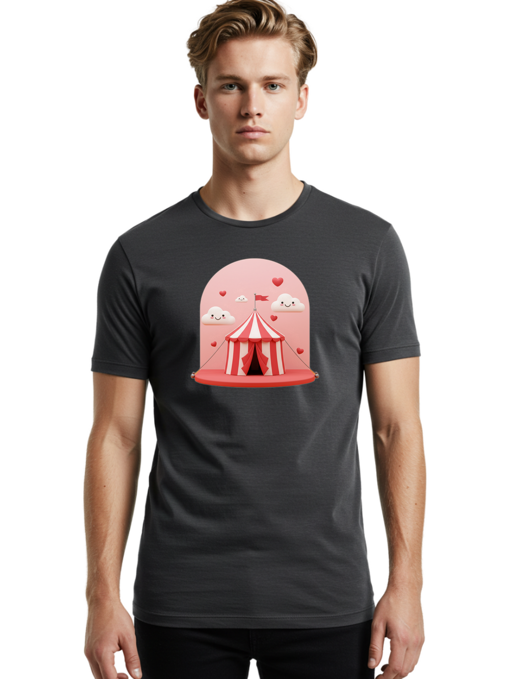 Circus-Tent-1 Men'S Graphic Tee, 100% Cotton, Comfortable Casual Summer Wear, Machine Washable, Vintage Camera, Old Camera, Antique Camera, Black Camera, Classic Photography, Photography Equipment, Nostalgic Device, Film Camera, Camera Art Baj399
