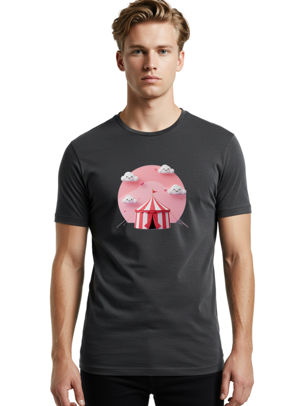 Circus-Tent-2 Men'S Graphic Tee, 100% Cotton, Comfortable Casual Summer Wear, Machine Washable, Vintage Camera, Old Camera, Antique Camera, Black Camera, Classic Photography, Photography Equipment, Nostalgic Device, Film Camera, Camera Art Baj400