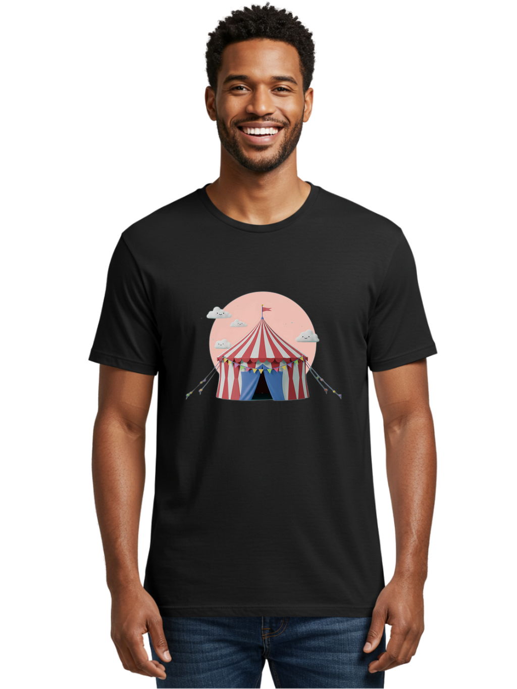 Circus-Tent-3 Men'S Graphic Tee, 100% Cotton, Comfortable Casual Summer Wear, Machine Washable, Vintage Camera, Old Camera, Antique Camera, Black Camera, Classic Photography, Photography Equipment, Nostalgic Device, Film Camera, Camera Art Baj401