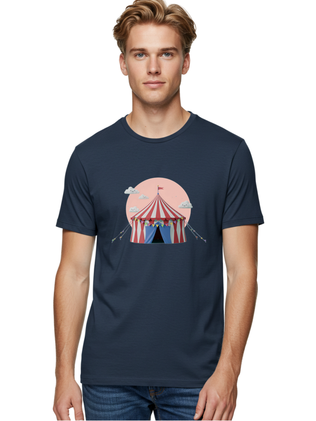 Circus-Tent-3 Men'S Graphic Tee, 100% Cotton, Comfortable Casual Summer Wear, Machine Washable, Vintage Camera, Old Camera, Antique Camera, Black Camera, Classic Photography, Photography Equipment, Nostalgic Device, Film Camera, Camera Art Baj401