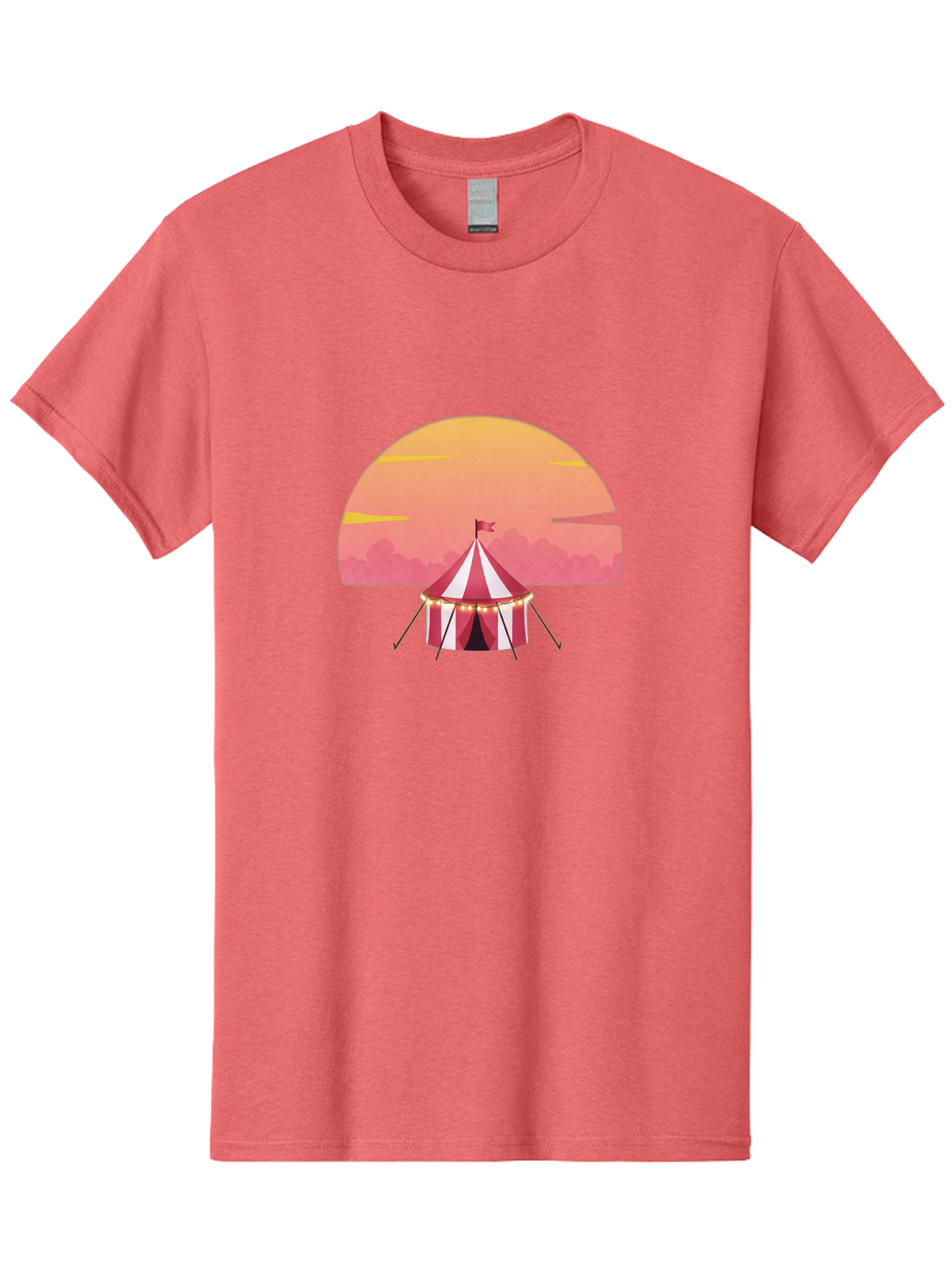 Circus-Tent-At-Sunset Men'S Graphic Tee, 100% Cotton, Comfortable Casual Summer Wear, Machine Washable, Vintage Camera, Old Camera, Antique Camera, Black Camera, Classic Photography, Photography Equipment, Nostalgic Device, Film Camera, Baj403