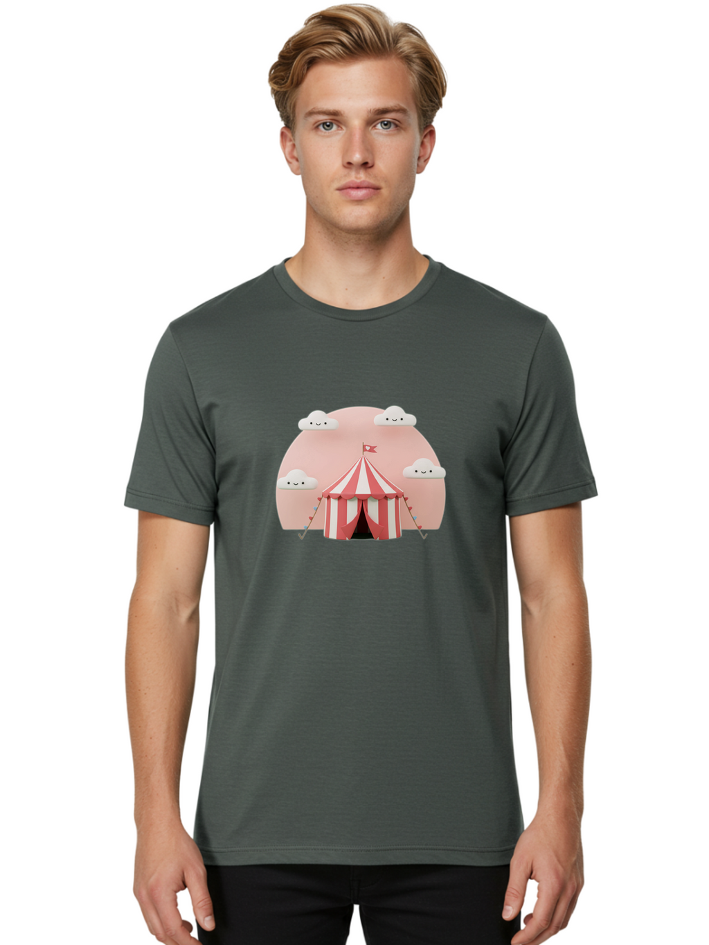 Circus-Tent Men'S Graphic Tee, 100% Cotton, Comfortable Casual Summer Wear, Machine Washable, Vintage Camera, Old Camera, Antique Camera, Black Camera, Classic Photography, Photography Equipment, Nostalgic Device, Film Camera, Camera Art Baj404
