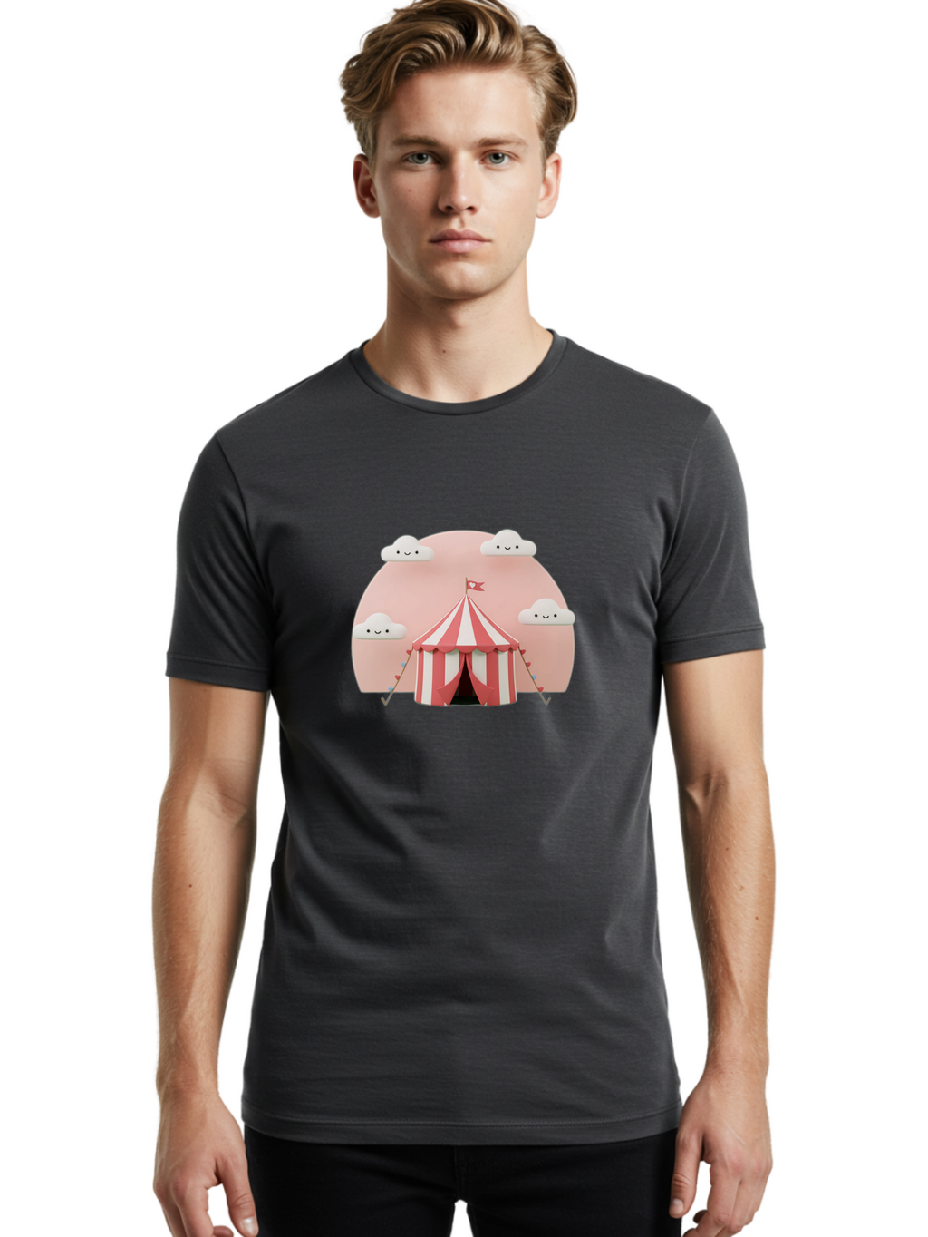 Circus-Tent Men'S Graphic Tee, 100% Cotton, Comfortable Casual Summer Wear, Machine Washable, Vintage Camera, Old Camera, Antique Camera, Black Camera, Classic Photography, Photography Equipment, Nostalgic Device, Film Camera, Camera Art Baj404