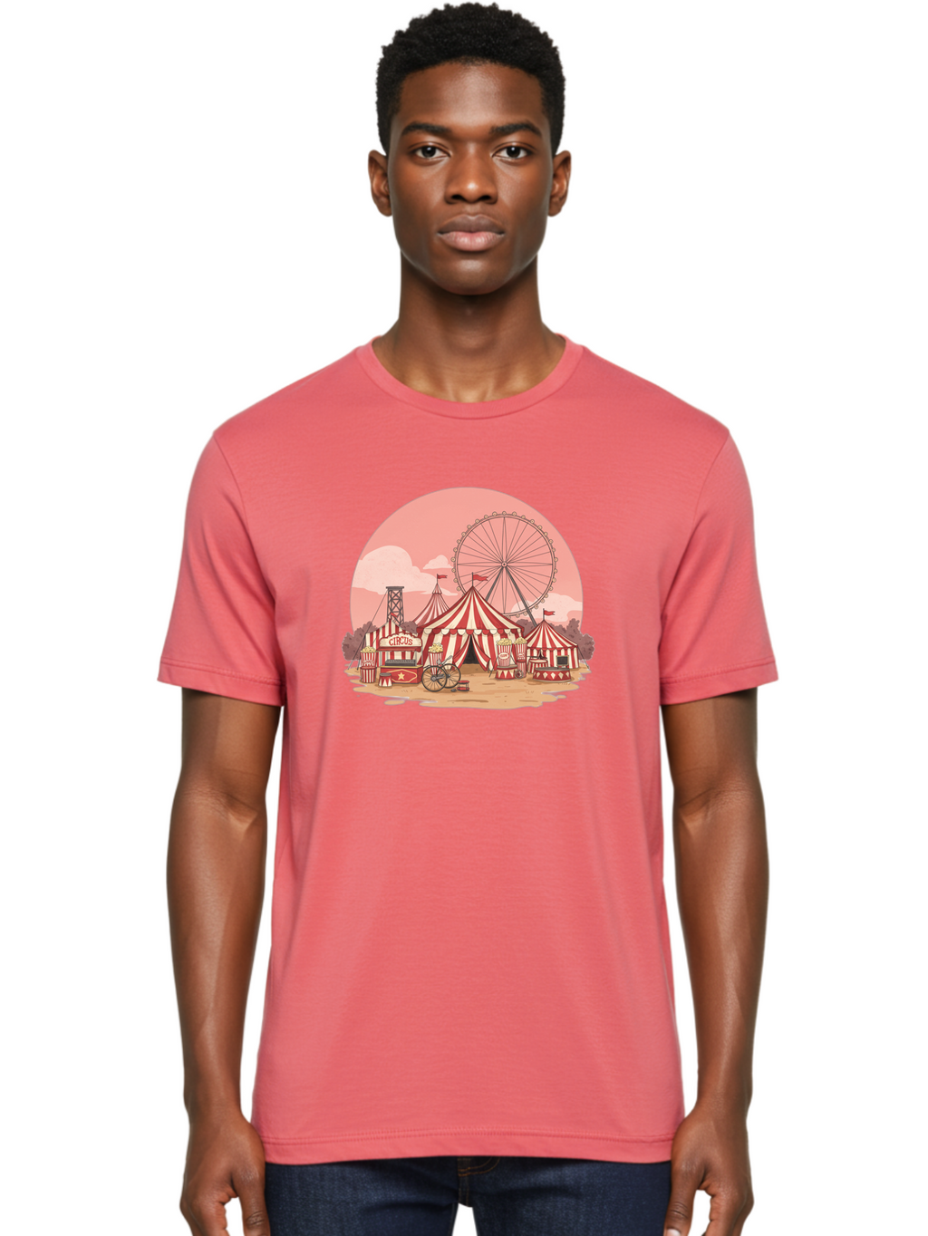Circus Men'S Graphic Tee, 100% Cotton, Comfortable Casual Summer Wear, Machine Washable, Vintage Camera, Old Camera, Antique Camera, Black Camera, Classic Photography, Photography Equipment, Nostalgic Device, Film Camera, Camera Art Baj405