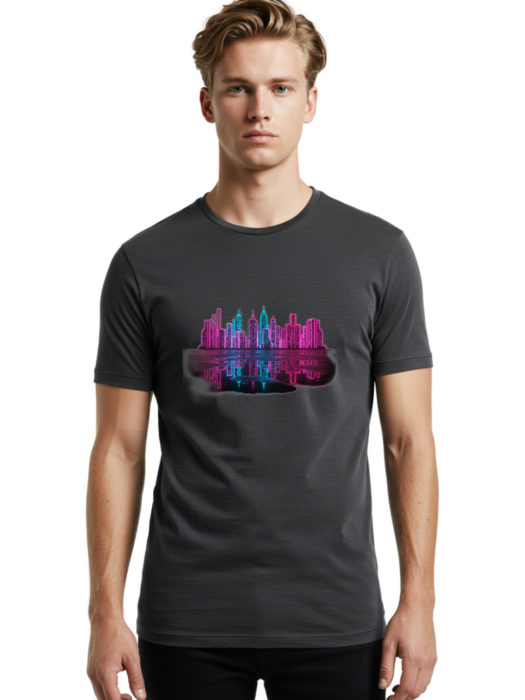 City-Skyline Men'S Graphic Tee, 100% Cotton, Comfortable Casual Summer Wear, Machine Washable, Vintage Camera, Old Camera, Antique Camera, Black Camera, Classic Photography, Photography Equipment, Nostalgic Device, Film Camera, Camera Art Baj406