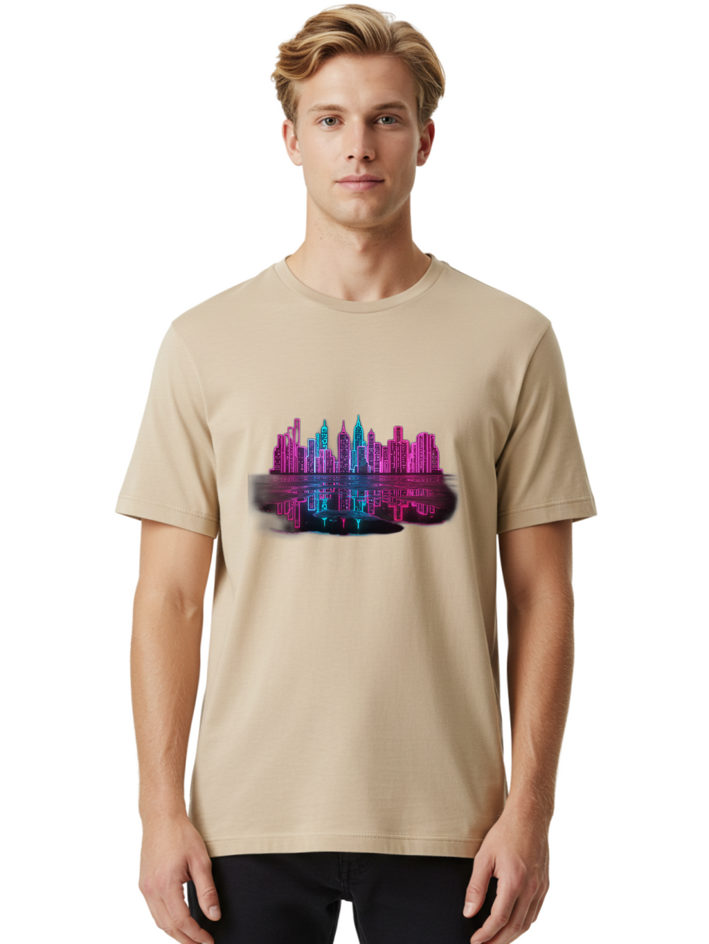City-Skyline Men'S Graphic Tee, 100% Cotton, Comfortable Casual Summer Wear, Machine Washable, Vintage Camera, Old Camera, Antique Camera, Black Camera, Classic Photography, Photography Equipment, Nostalgic Device, Film Camera, Camera Art Baj406