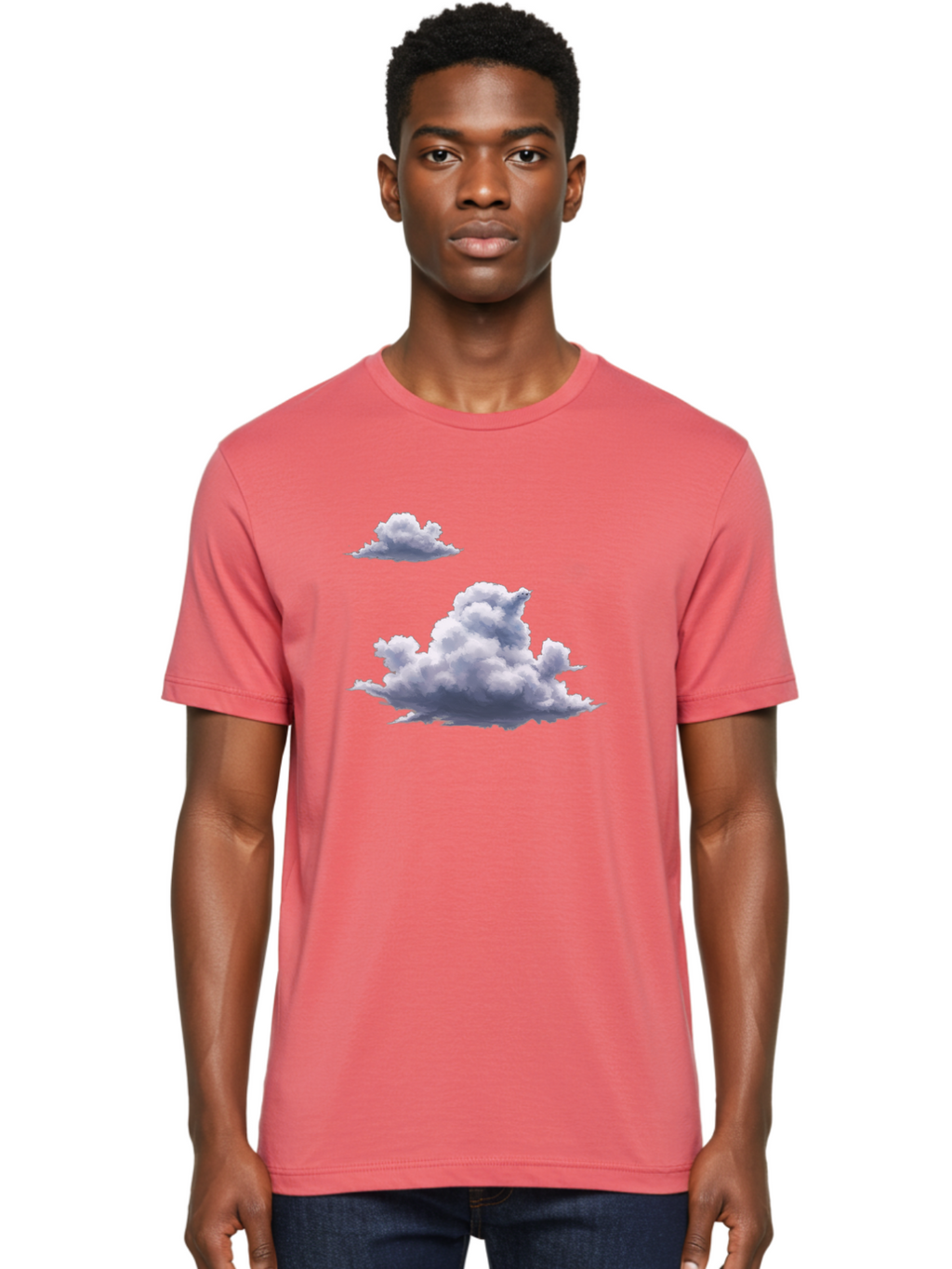 Clouds Men'S Graphic Tee, 100% Cotton, Comfortable Casual Summer Wear, Machine Washable, Vintage Camera, Old Camera, Antique Camera, Black Camera, Classic Photography, Photography Equipment, Nostalgic Device, Film Camera, Camera Art Baj411