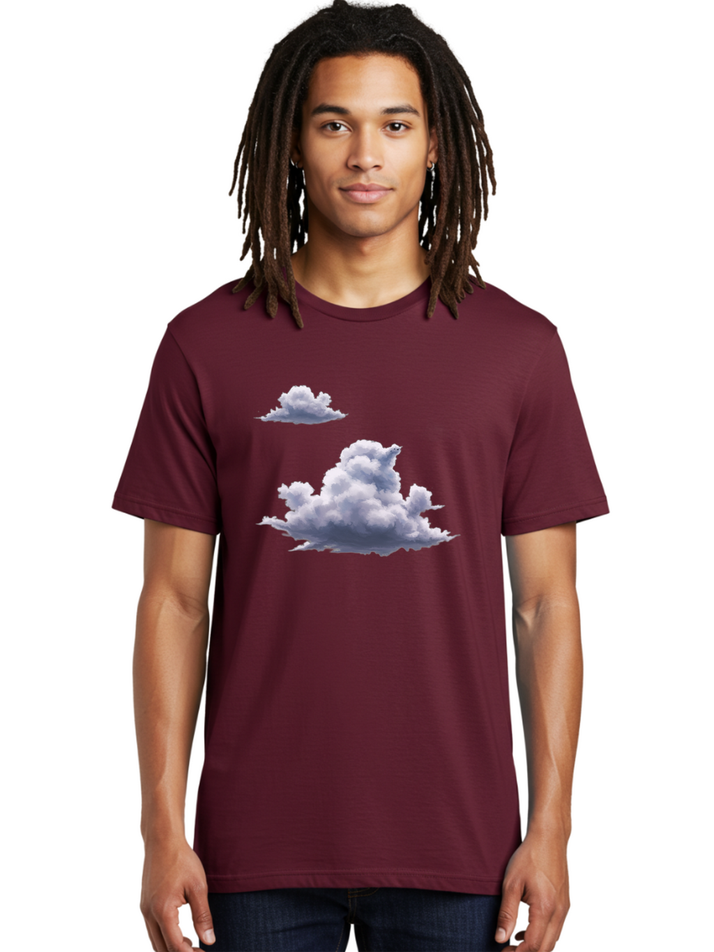 Clouds Men'S Graphic Tee, 100% Cotton, Comfortable Casual Summer Wear, Machine Washable, Vintage Camera, Old Camera, Antique Camera, Black Camera, Classic Photography, Photography Equipment, Nostalgic Device, Film Camera, Camera Art Baj411