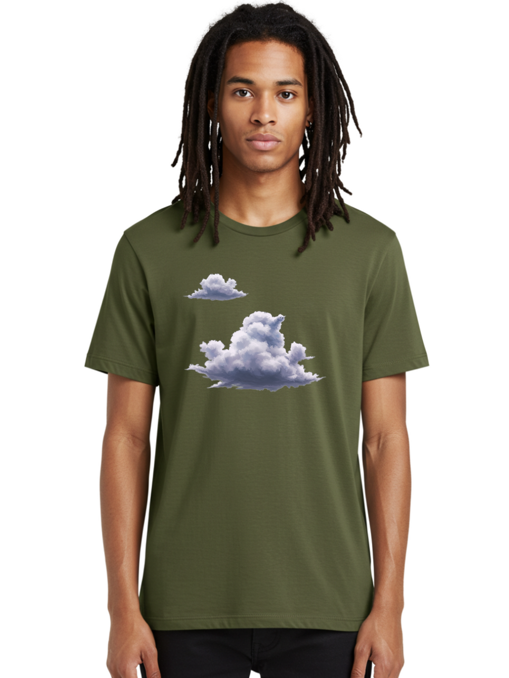Clouds Men'S Graphic Tee, 100% Cotton, Comfortable Casual Summer Wear, Machine Washable, Vintage Camera, Old Camera, Antique Camera, Black Camera, Classic Photography, Photography Equipment, Nostalgic Device, Film Camera, Camera Art Baj411