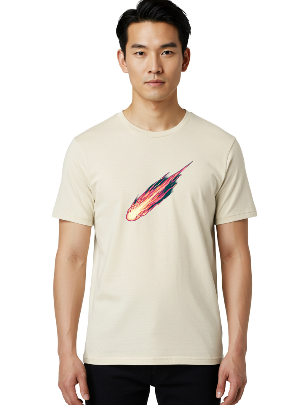 Comet-1 Men'S Graphic Tee, 100% Cotton, Comfortable Casual Summer Wear, Machine Washable, Vintage Camera, Old Camera, Antique Camera, Black Camera, Classic Photography, Photography Equipment, Nostalgic Device, Film Camera, Camera Art Baj413