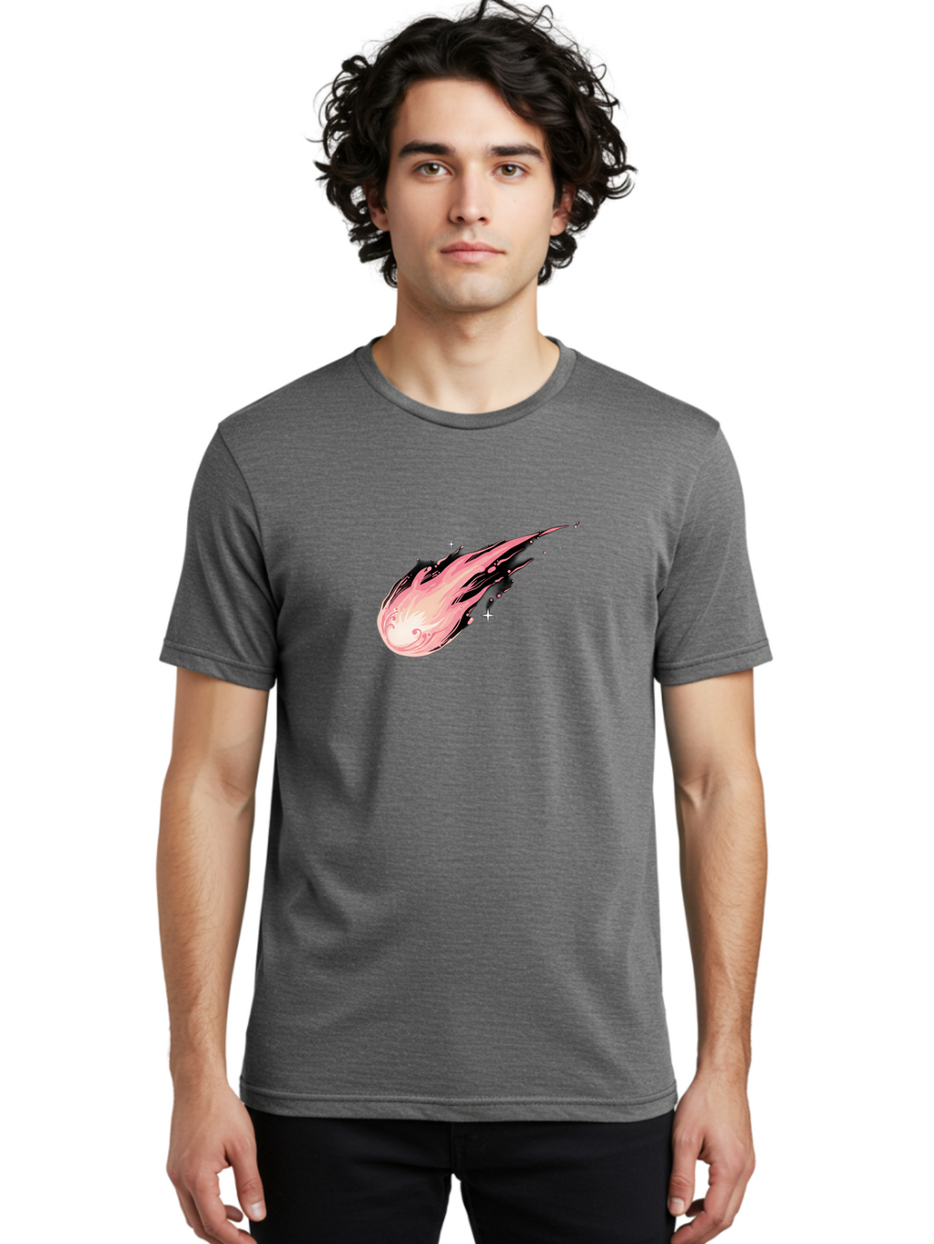 Comet Men'S Graphic Tee, 100% Cotton, Comfortable Casual Summer Wear, Machine Washable, Vintage Camera, Old Camera, Antique Camera, Black Camera, Classic Photography, Photography Equipment, Nostalgic Device, Film Camera, Camera Art Baj414