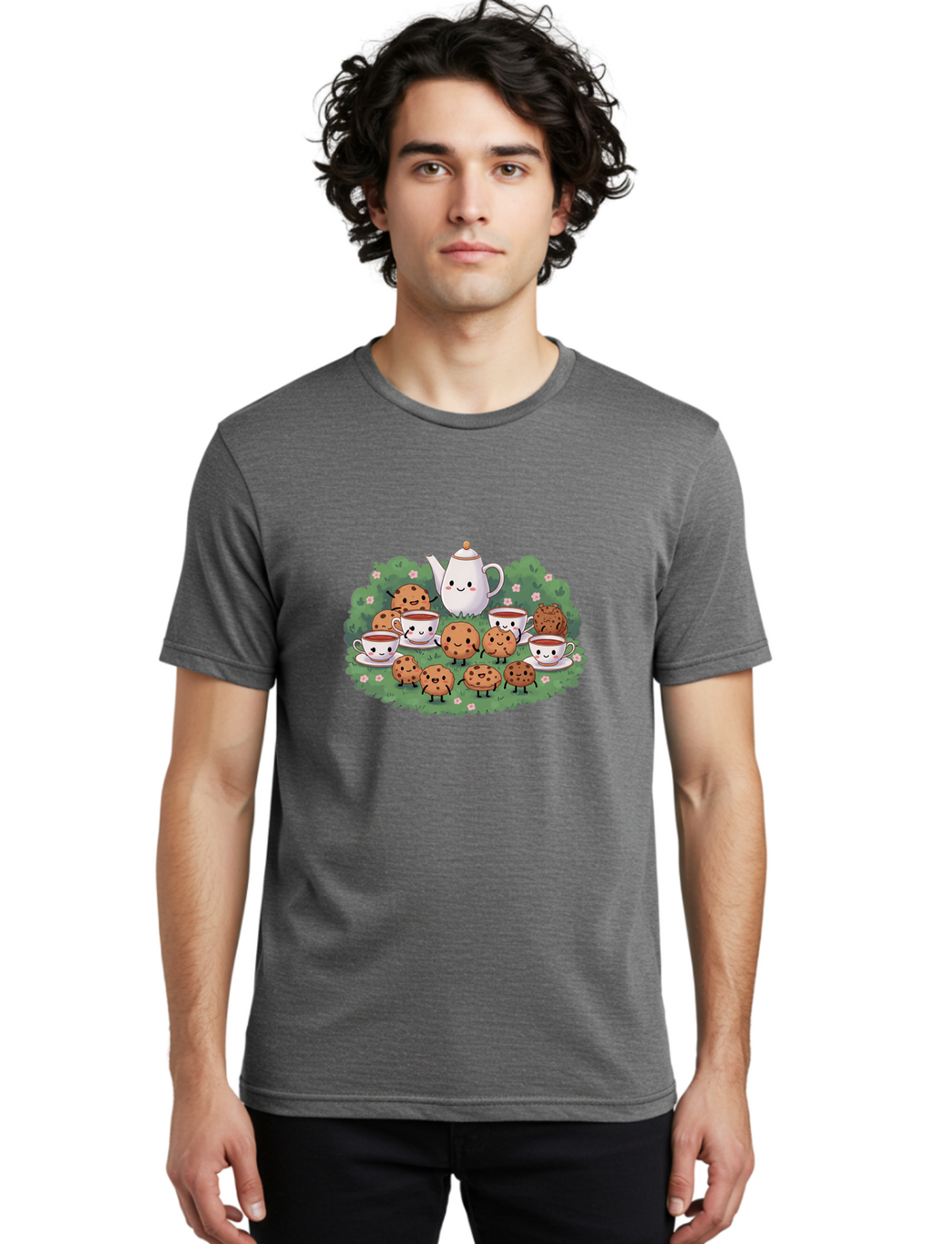 Cookie-Tea-Party Men'S Graphic Tee, 100% Cotton, Comfortable Casual Summer Wear, Machine Washable, Vintage Camera, Old Camera, Antique Camera, Black Camera, Classic Photography, Photography Equipment, Nostalgic Device, Film Camera, Camera Art Baj415