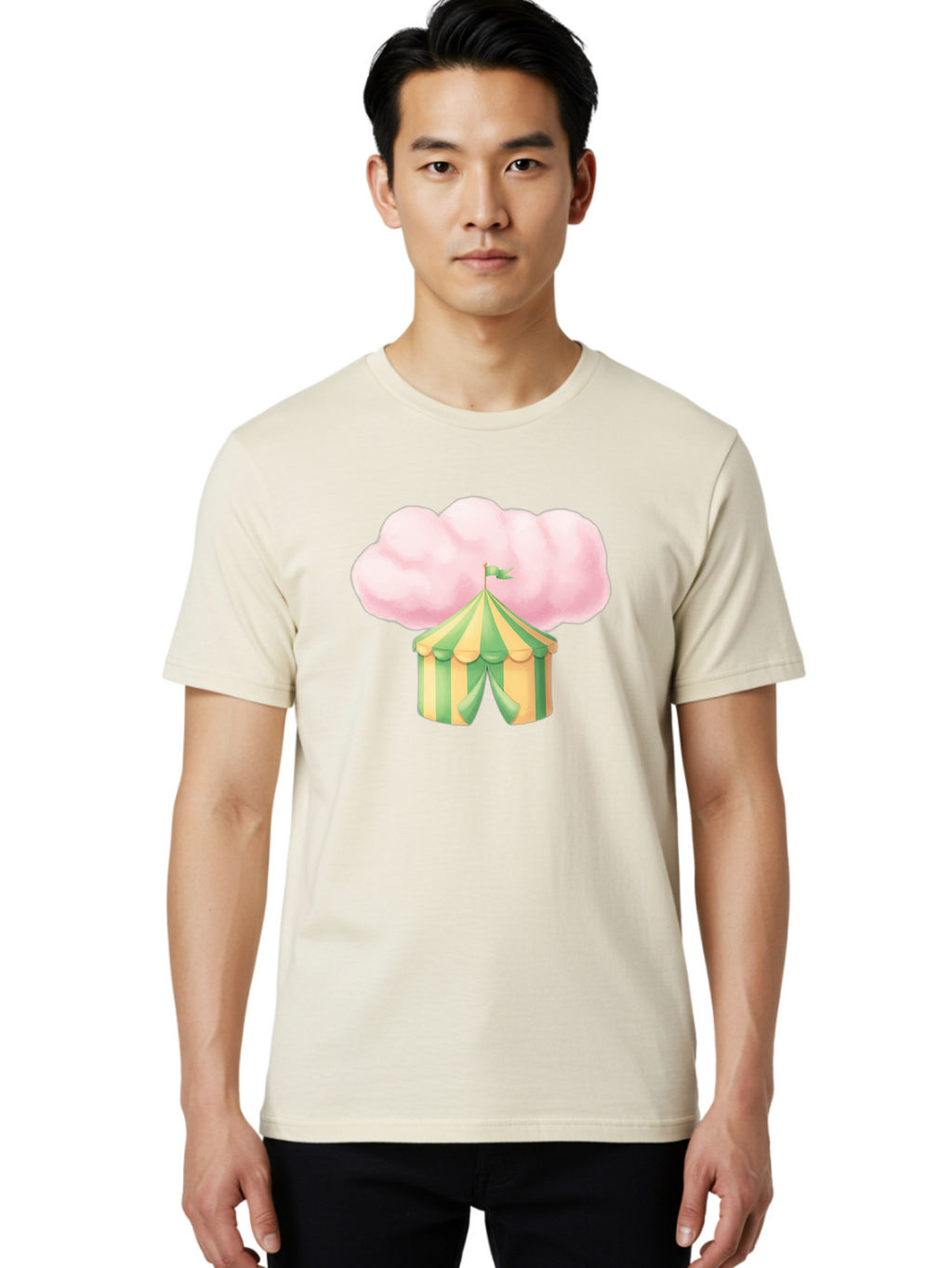 Cotton-Candy-Tent Men'S Graphic Tee, 100% Cotton, Comfortable Casual Summer Wear, Machine Washable, Vintage Camera, Old Camera, Antique Camera, Black Camera, Classic Photography, Photography Equipment, Nostalgic Device, Film Camera, Camera Art Baj416