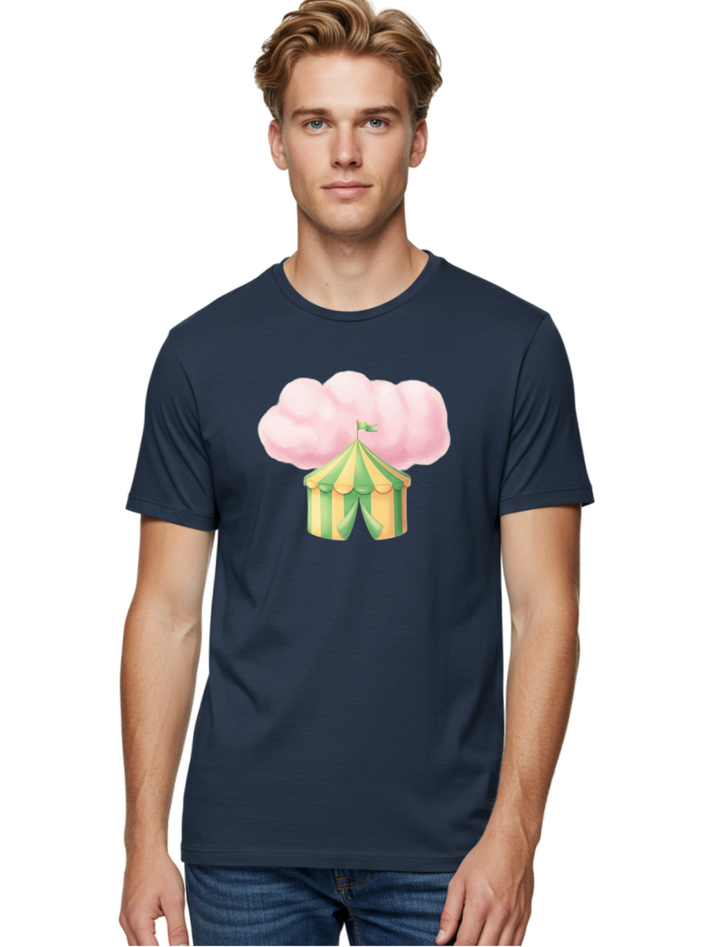 Cotton-Candy-Tent Men'S Graphic Tee, 100% Cotton, Comfortable Casual Summer Wear, Machine Washable, Vintage Camera, Old Camera, Antique Camera, Black Camera, Classic Photography, Photography Equipment, Nostalgic Device, Film Camera, Camera Art Baj416