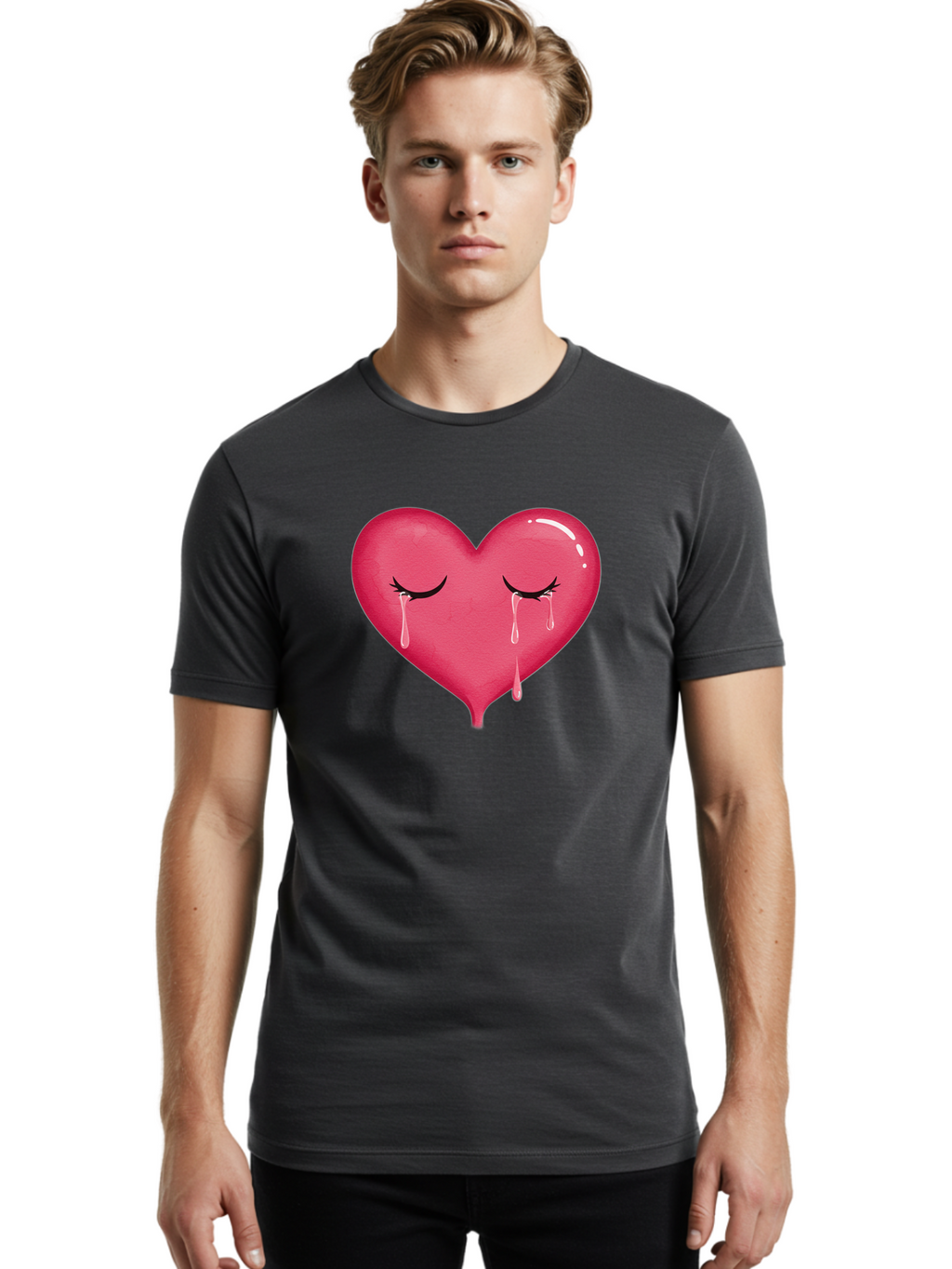 Crying-Heart Men'S Graphic Tee, 100% Cotton, Comfortable Casual Summer Wear, Machine Washable, Vintage Camera, Old Camera, Antique Camera, Black Camera, Classic Photography, Photography Equipment, Nostalgic Device, Film Camera, Camera Art Baj421