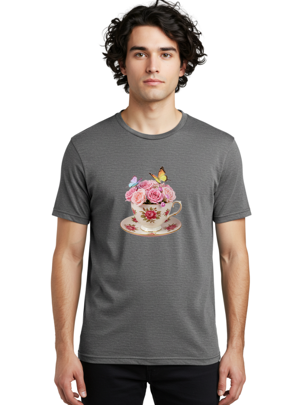 Cup-Of-Roses Men'S Graphic Tee, 100% Cotton, Comfortable Casual Summer Wear, Machine Washable, Vintage Camera, Old Camera, Antique Camera, Black Camera, Classic Photography, Photography Equipment, Nostalgic Device, Film Camera, Camera Art Baj423