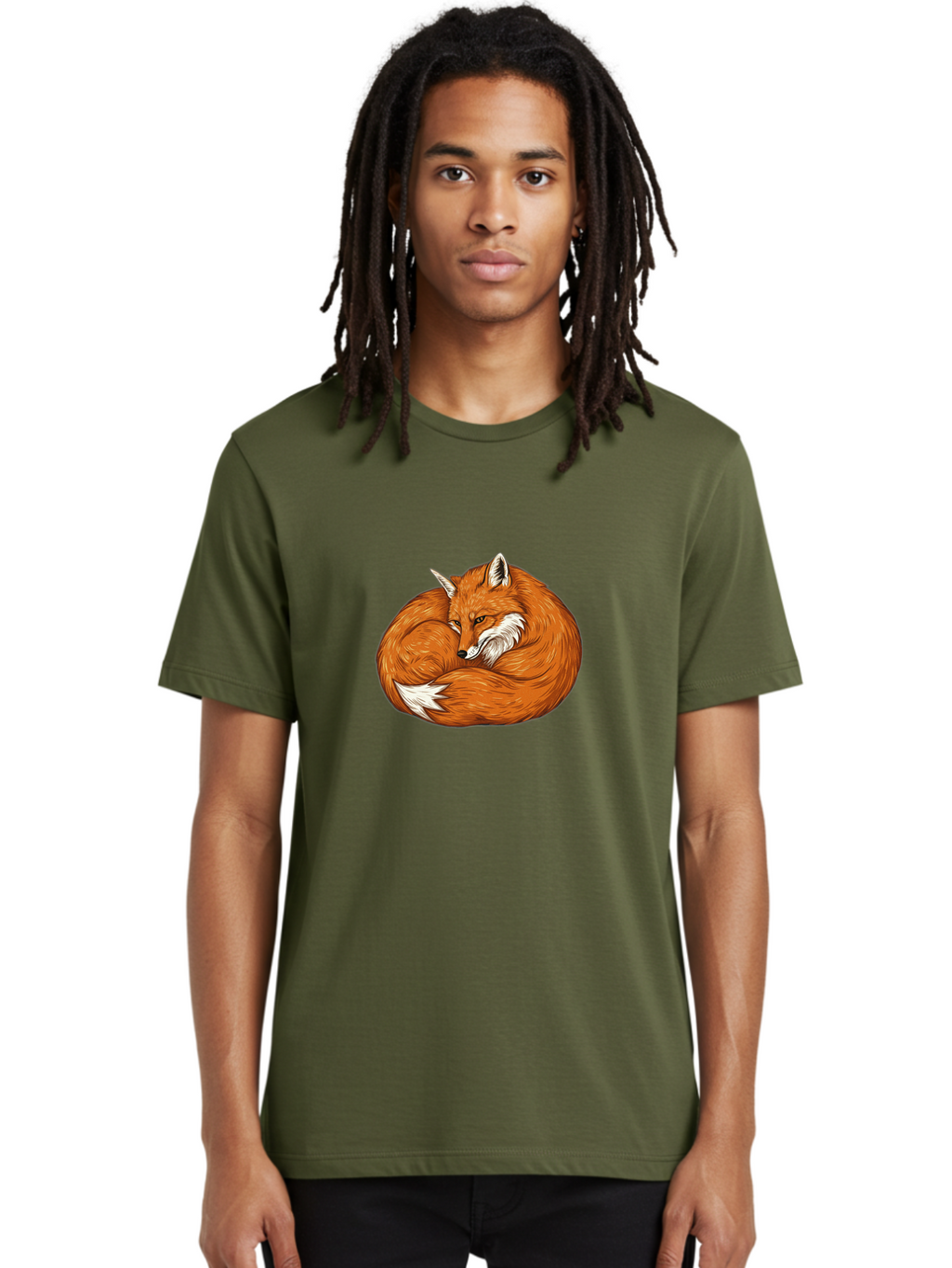 Curled-Fox-1 Men'S Graphic Tee, 100% Cotton, Comfortable Casual Summer Wear, Machine Washable, Vintage Camera, Old Camera, Antique Camera, Black Camera, Classic Photography, Photography Equipment, Nostalgic Device, Film Camera, Camera Art Baj425