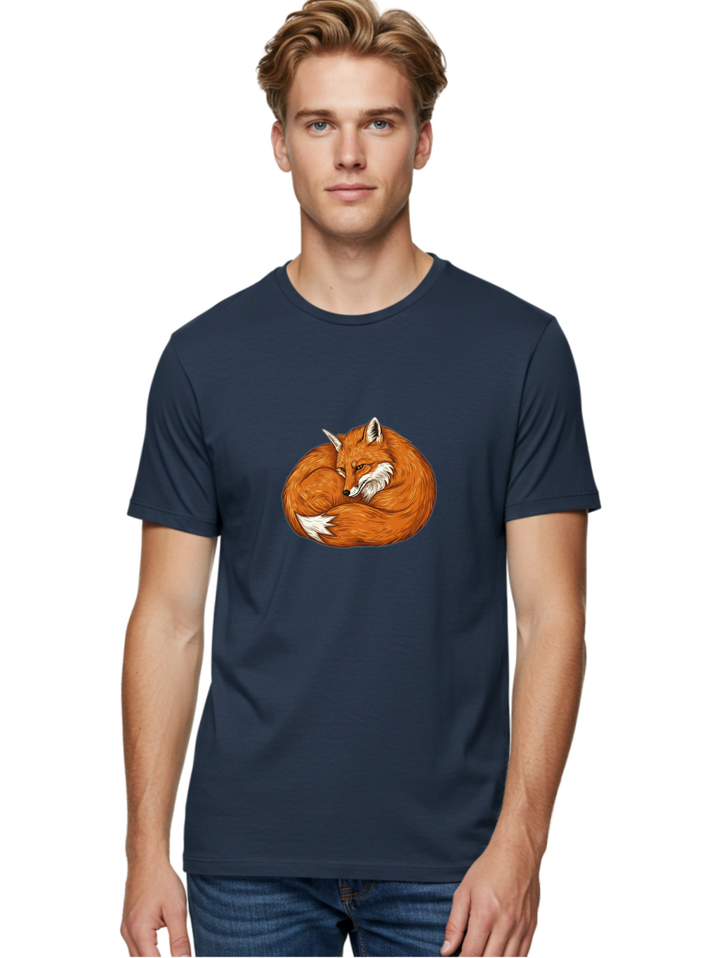 Curled-Fox-1 Men'S Graphic Tee, 100% Cotton, Comfortable Casual Summer Wear, Machine Washable, Vintage Camera, Old Camera, Antique Camera, Black Camera, Classic Photography, Photography Equipment, Nostalgic Device, Film Camera, Camera Art Baj425
