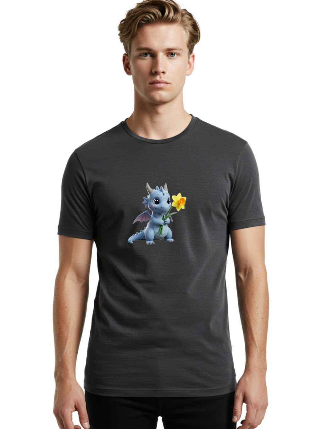 Cute-Cartoon-Baby-Dragon Men'S Graphic Tee, 100% Cotton, Comfortable Casual Summer Wear, Machine Washable, Vintage Camera, Old Camera, Antique Camera, Black Camera, Classic Photography, Photography Equipment, Nostalgic Device, Film Camera, Baj427