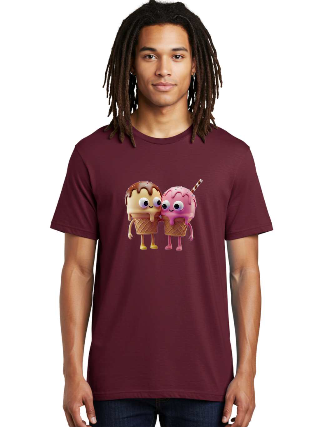 Cute-Ice-Cream-Cones Men'S Graphic Tee, 100% Cotton, Comfortable Casual Summer Wear, Machine Washable, Vintage Camera, Old Camera, Antique Camera, Black Camera, Classic Photography, Photography Equipment, Nostalgic Device, Film Camera, Baj431