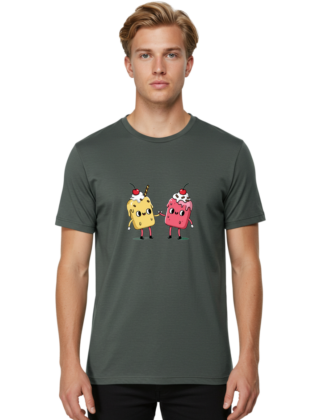 Dessert-Couple Men'S Graphic Tee, 100% Cotton, Comfortable Casual Summer Wear, Machine Washable, Vintage Camera, Old Camera, Antique Camera, Black Camera, Classic Photography, Photography Equipment, Nostalgic Device, Film Camera, Camera Art Baj435