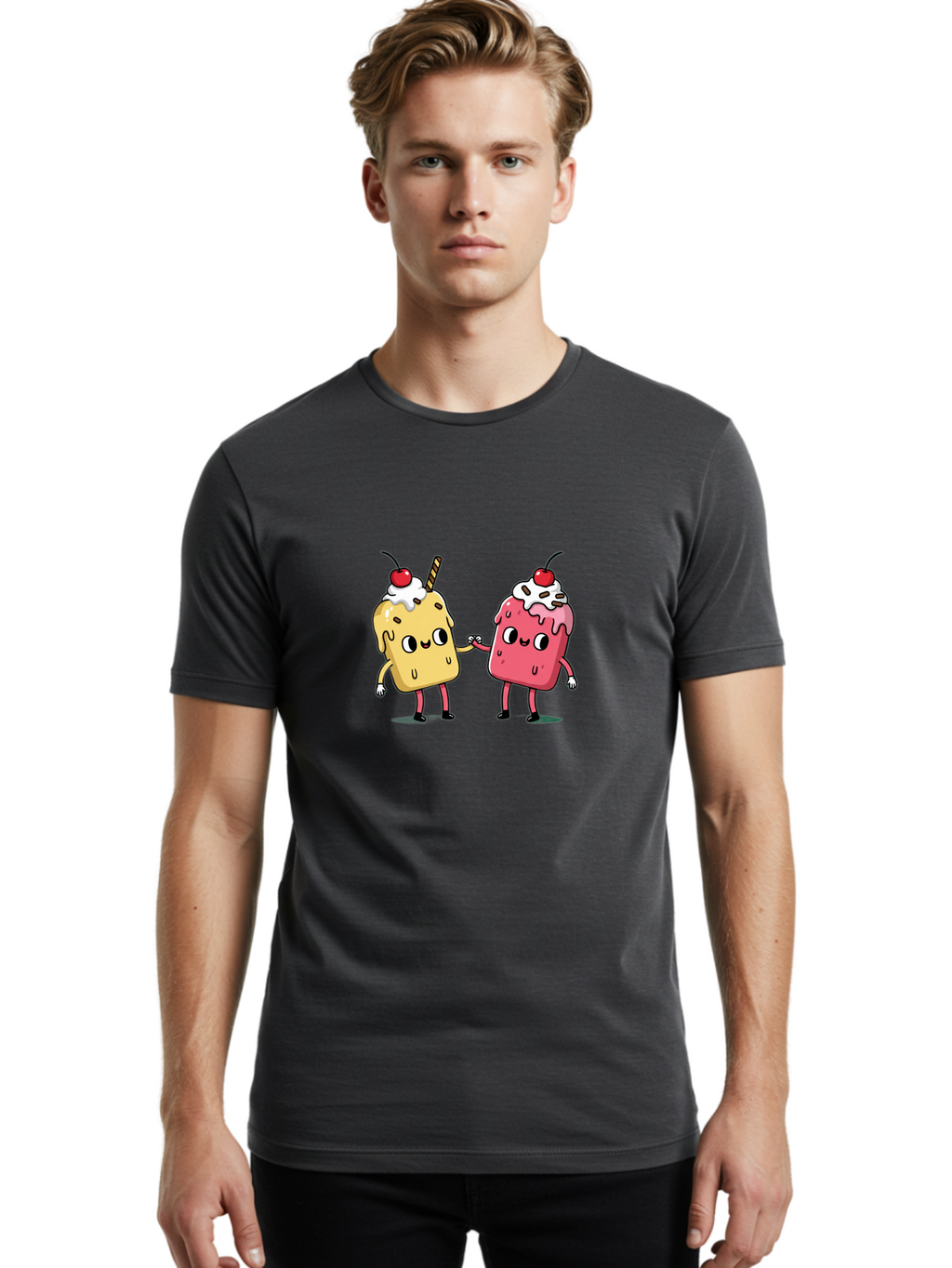 Dessert-Couple Men'S Graphic Tee, 100% Cotton, Comfortable Casual Summer Wear, Machine Washable, Vintage Camera, Old Camera, Antique Camera, Black Camera, Classic Photography, Photography Equipment, Nostalgic Device, Film Camera, Camera Art Baj435