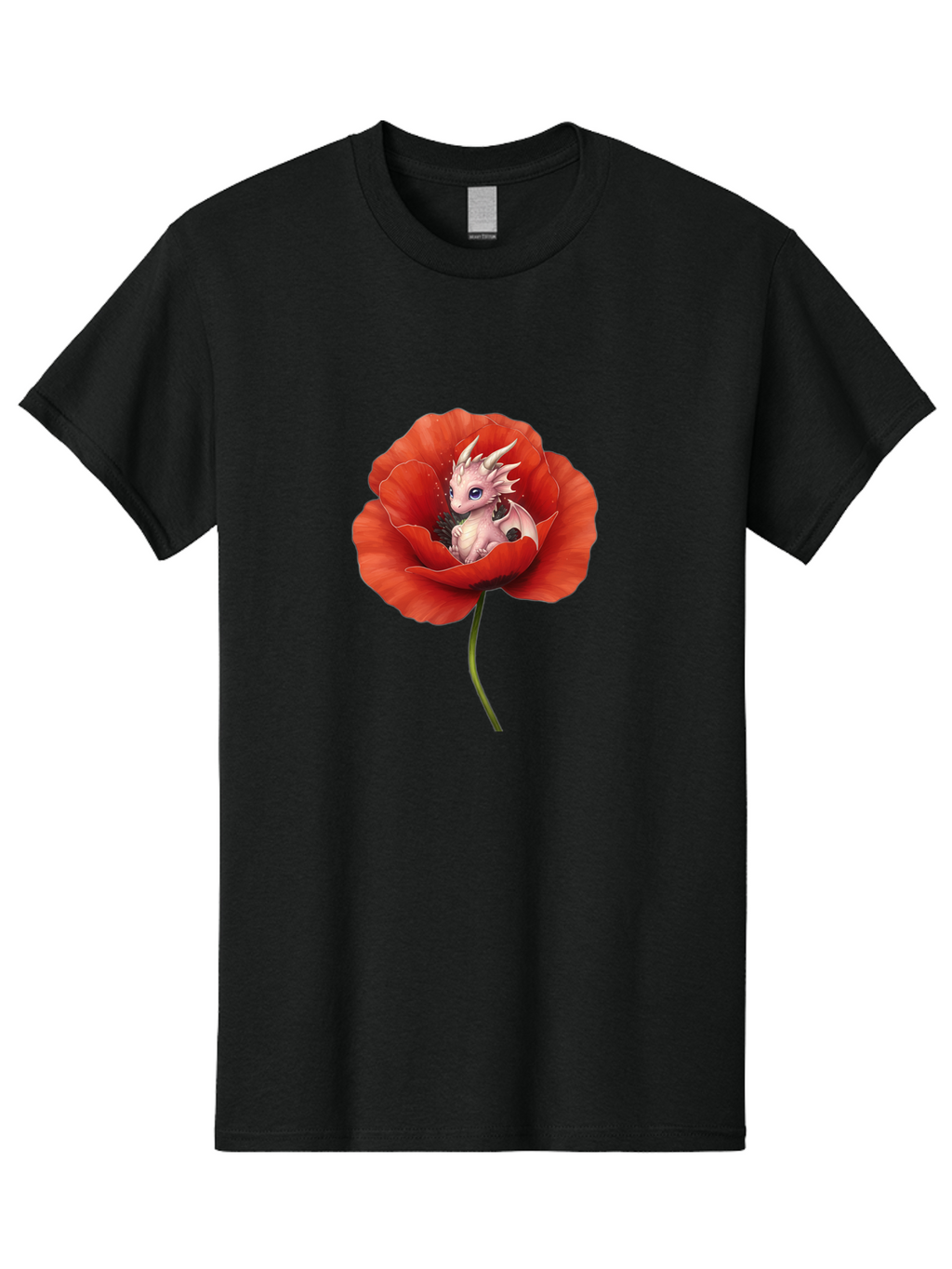 Dragon-In-Poppy-1 Men'S Graphic Tee, 100% Cotton, Comfortable Casual Summer Wear, Machine Washable, Vintage Camera, Old Camera, Antique Camera, Black Camera, Classic Photography, Photography Equipment, Nostalgic Device, Film Camera, Camera Art Baj441