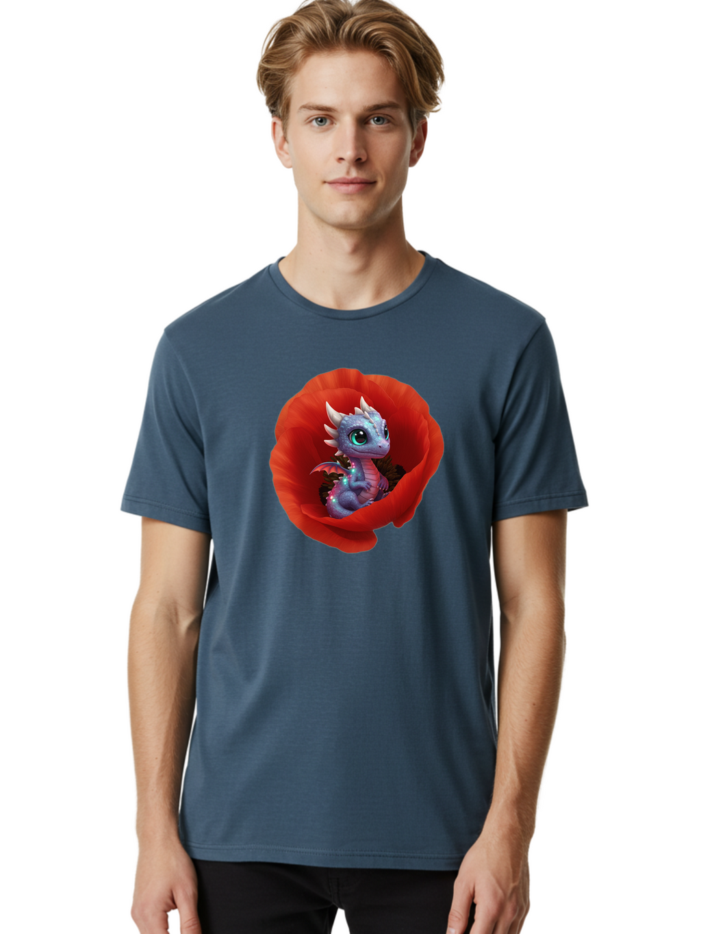 Dragon-In-Red-Flower Men'S Graphic Tee, 100% Cotton, Comfortable Casual Summer Wear, Machine Washable, Vintage Camera, Old Camera, Antique Camera, Black Camera, Classic Photography, Photography Equipment, Nostalgic Device, Film Camera, Baj445