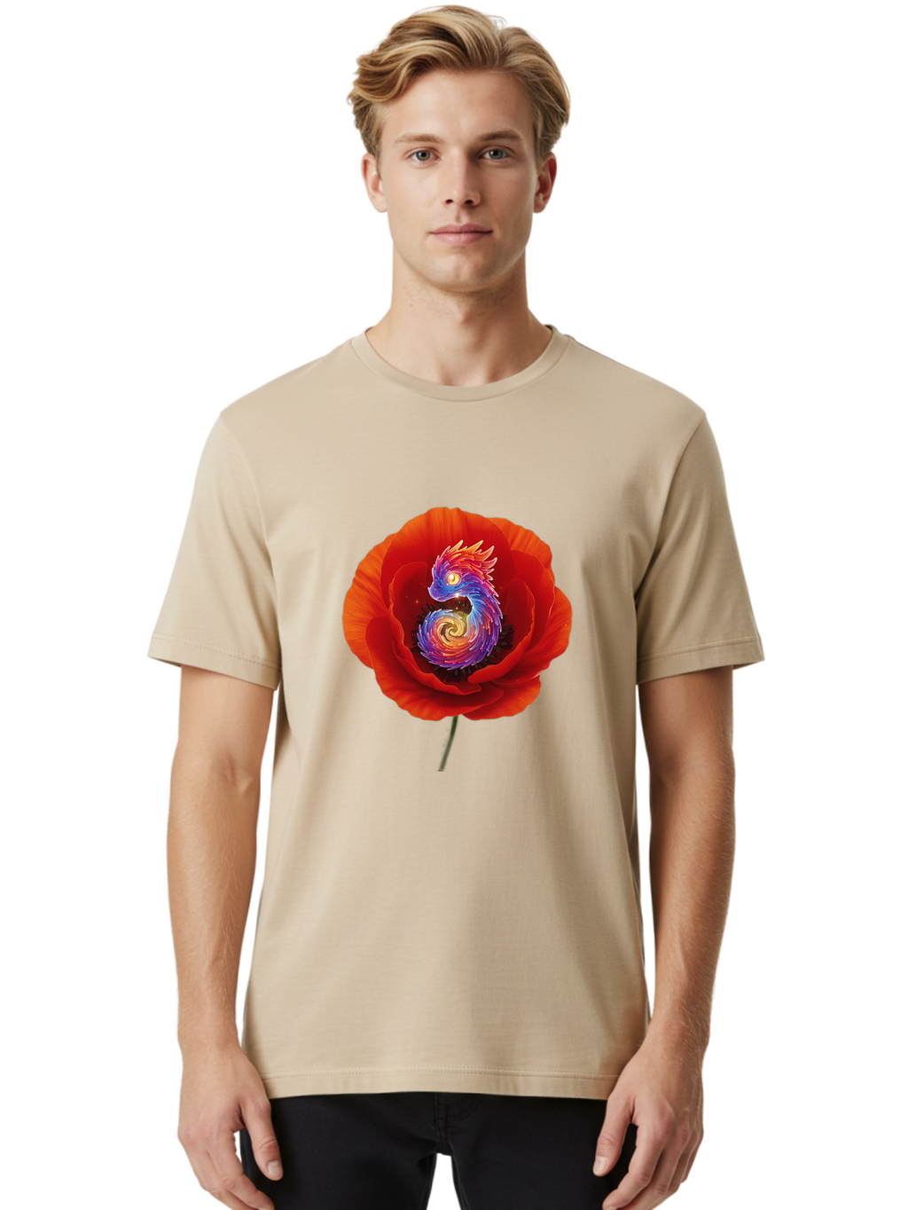 Dragon-In-Rose Men'S Graphic Tee, 100% Cotton, Comfortable Casual Summer Wear, Machine Washable, Vintage Camera, Old Camera, Antique Camera, Black Camera, Classic Photography, Photography Equipment, Nostalgic Device, Film Camera, Camera Art Baj451