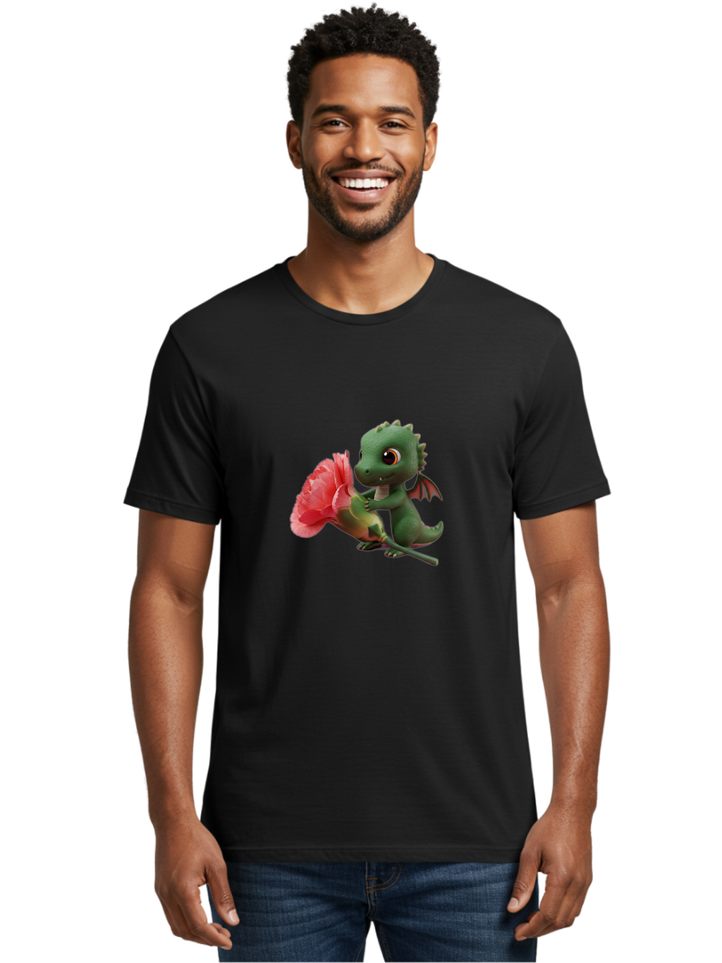 Dragon-With-Flower Men'S Graphic Tee, 100% Cotton, Comfortable Casual Summer Wear, Machine Washable, Vintage Camera, Old Camera, Antique Camera, Black Camera, Classic Photography, Photography Equipment, Nostalgic Device, Film Camera, Baj457