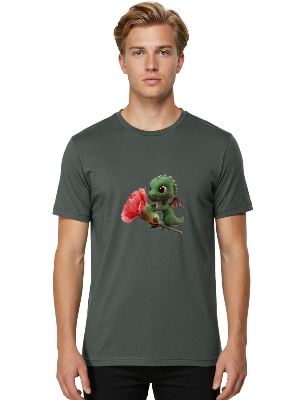 Dragon-With-Flower Men'S Graphic Tee, 100% Cotton, Comfortable Casual Summer Wear, Machine Washable, Vintage Camera, Old Camera, Antique Camera, Black Camera, Classic Photography, Photography Equipment, Nostalgic Device, Film Camera, Baj457