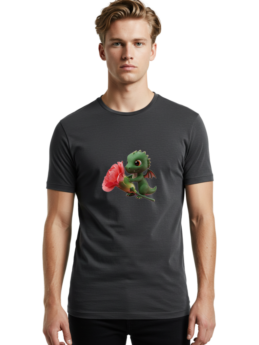 Dragon-With-Flower Men'S Graphic Tee, 100% Cotton, Comfortable Casual Summer Wear, Machine Washable, Vintage Camera, Old Camera, Antique Camera, Black Camera, Classic Photography, Photography Equipment, Nostalgic Device, Film Camera, Baj457