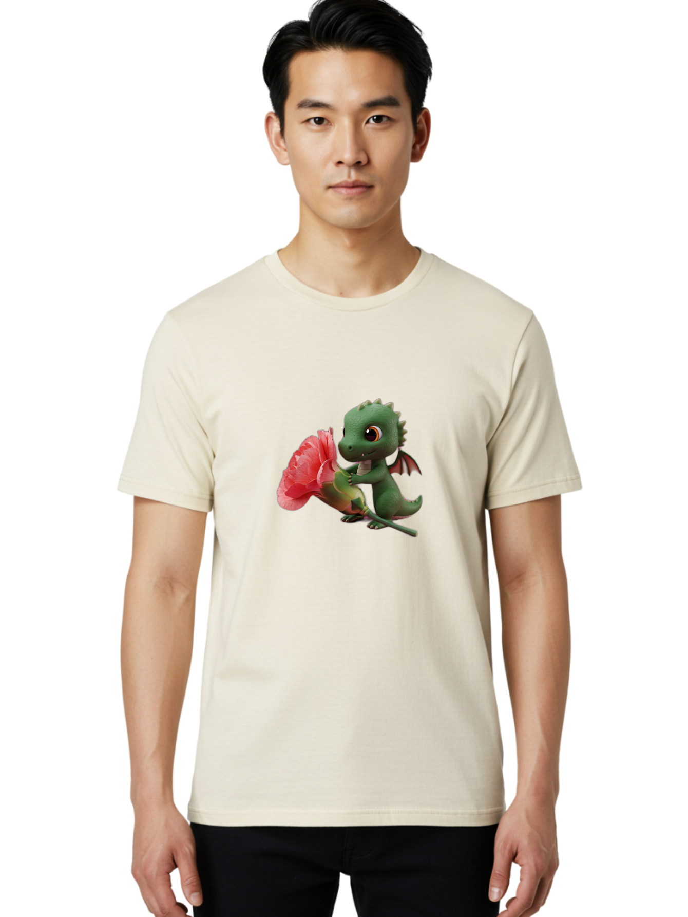 Dragon-With-Flower Men'S Graphic Tee, 100% Cotton, Comfortable Casual Summer Wear, Machine Washable, Vintage Camera, Old Camera, Antique Camera, Black Camera, Classic Photography, Photography Equipment, Nostalgic Device, Film Camera, Baj457