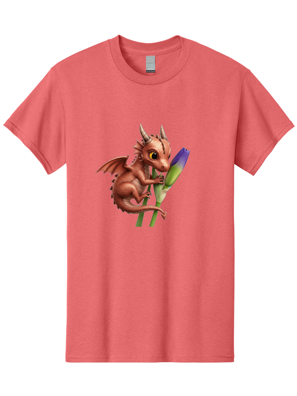 Dragon-With-Purple-Flower Men'S Graphic Tee, 100% Cotton, Comfortable Casual Summer Wear, Machine Washable, Vintage Camera, Old Camera, Antique Camera, Black Camera, Classic Photography, Photography Equipment, Nostalgic Device, Film Camera, Baj459