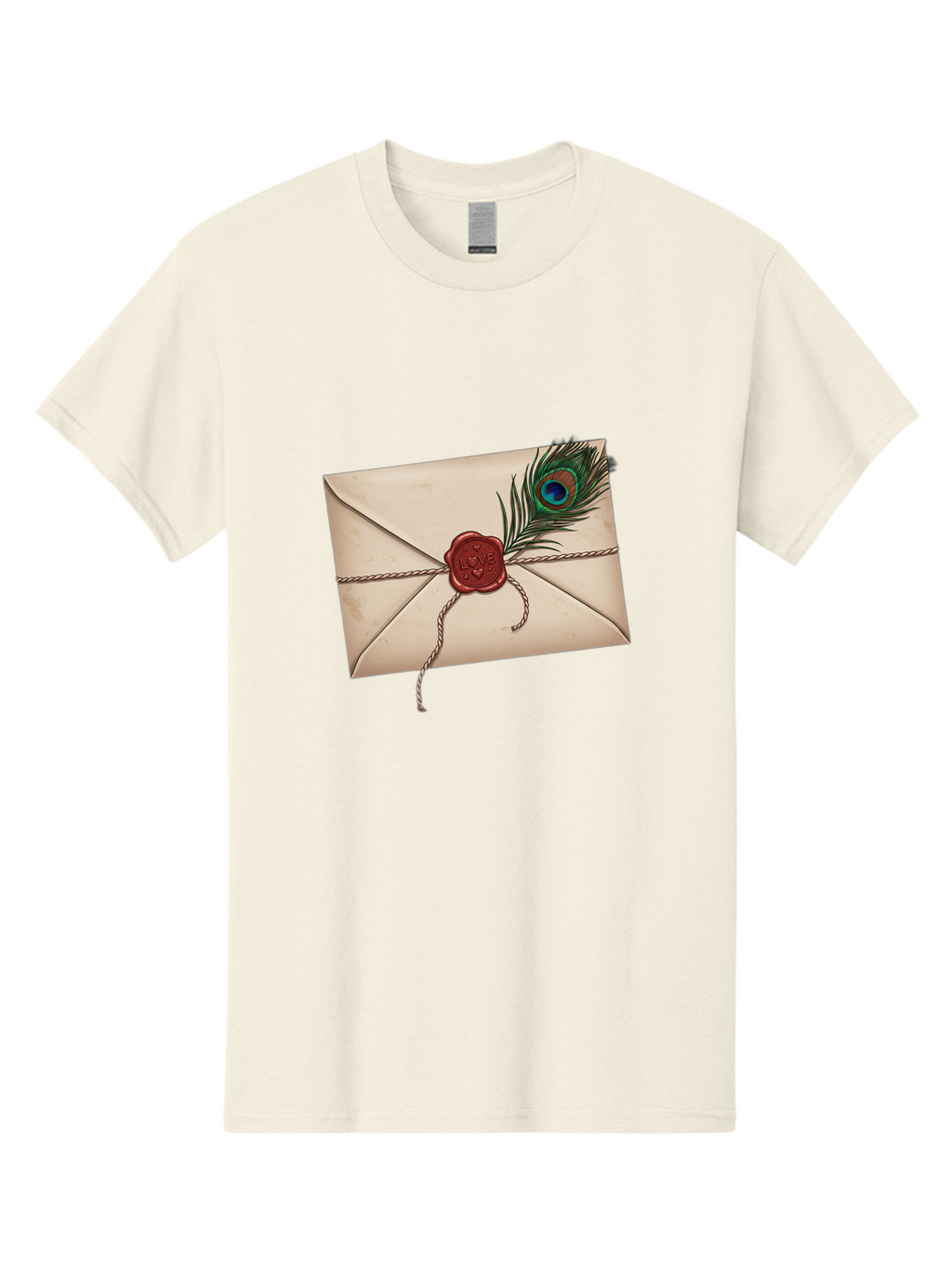 Envelope-With-Peacock-Feather-1 Men'S Graphic Tee, 100% Cotton, Comfortable Casual Summer Wear, Machine Washable, Vintage Camera, Old Camera, Antique Camera, Black Camera, Classic Photography, Photography Equipment, Nostalgic Device, Baj463