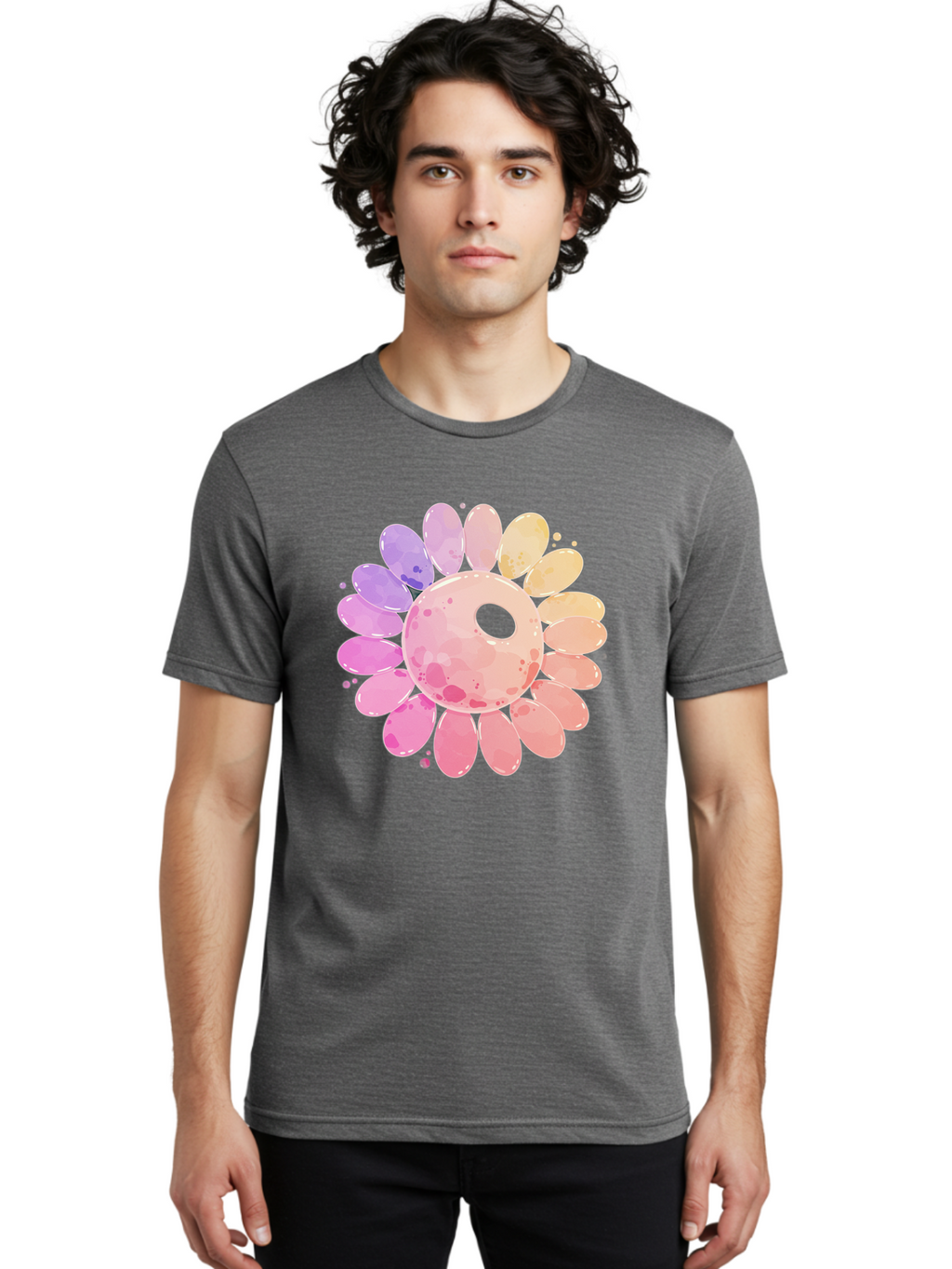 Flower Men'S Graphic Tee, 100% Cotton, Comfortable Casual Summer Wear, Machine Washable, Vintage Camera, Old Camera, Antique Camera, Black Camera, Classic Photography, Photography Equipment, Nostalgic Device, Film Camera, Camera Art Baj468