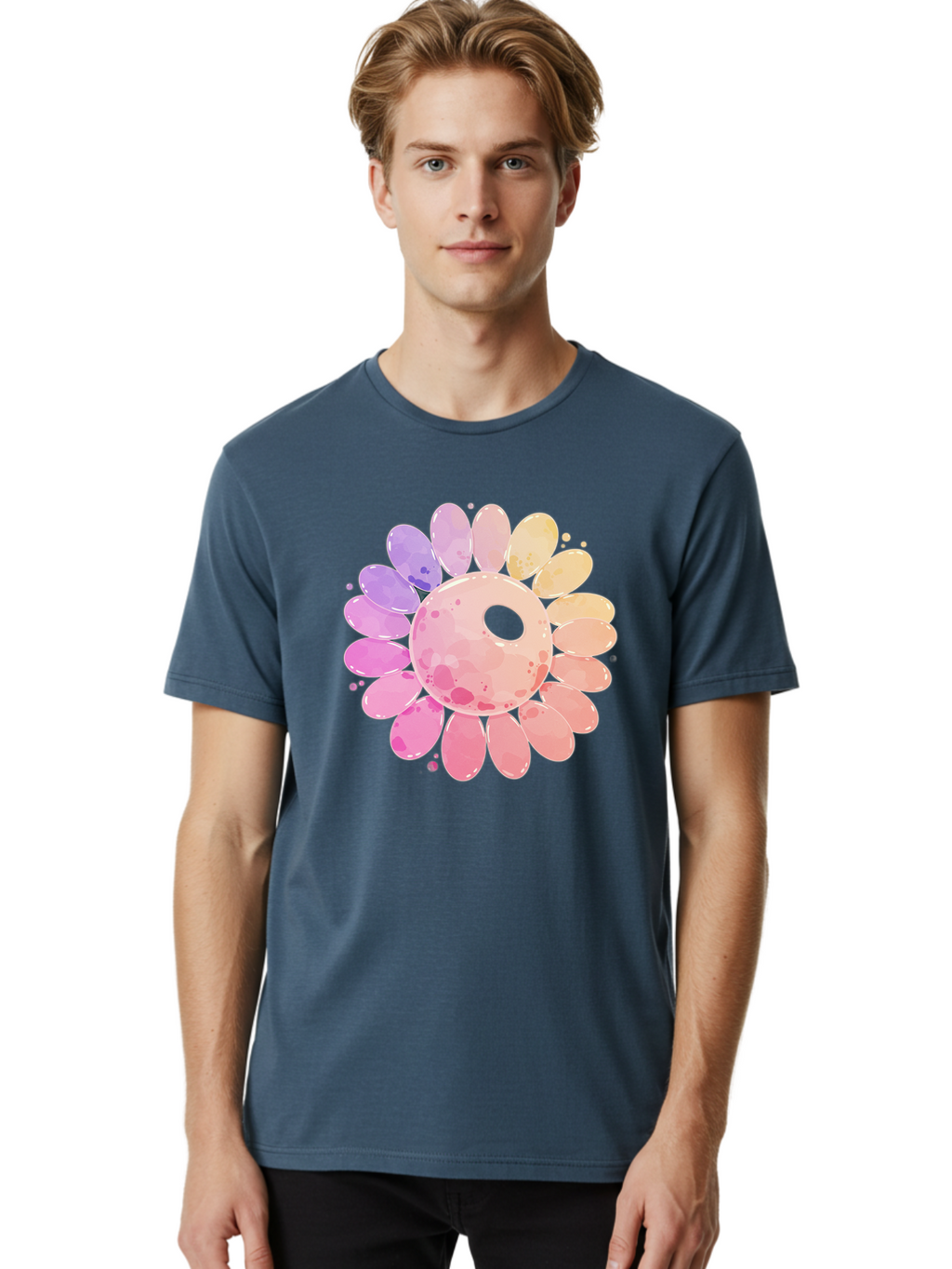 Flower Men'S Graphic Tee, 100% Cotton, Comfortable Casual Summer Wear, Machine Washable, Vintage Camera, Old Camera, Antique Camera, Black Camera, Classic Photography, Photography Equipment, Nostalgic Device, Film Camera, Camera Art Baj468