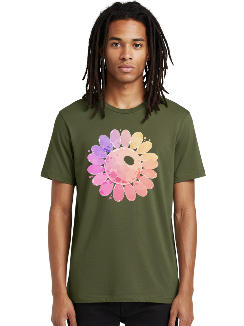 Flower Men'S Graphic Tee, 100% Cotton, Comfortable Casual Summer Wear, Machine Washable, Vintage Camera, Old Camera, Antique Camera, Black Camera, Classic Photography, Photography Equipment, Nostalgic Device, Film Camera, Camera Art Baj468
