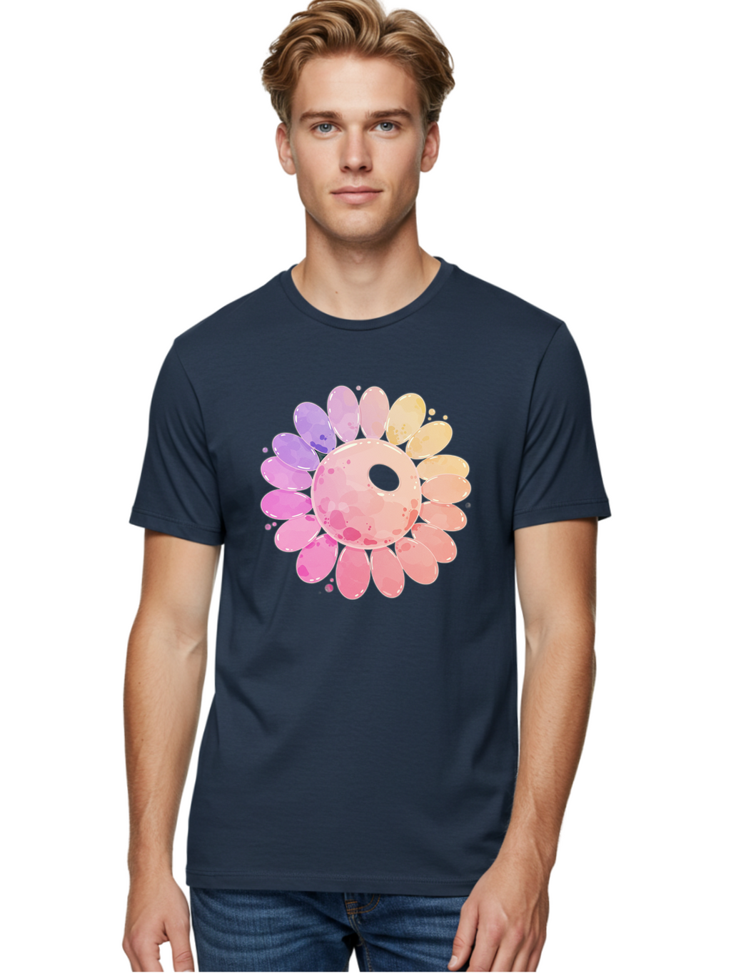 Flower Men'S Graphic Tee, 100% Cotton, Comfortable Casual Summer Wear, Machine Washable, Vintage Camera, Old Camera, Antique Camera, Black Camera, Classic Photography, Photography Equipment, Nostalgic Device, Film Camera, Camera Art Baj468