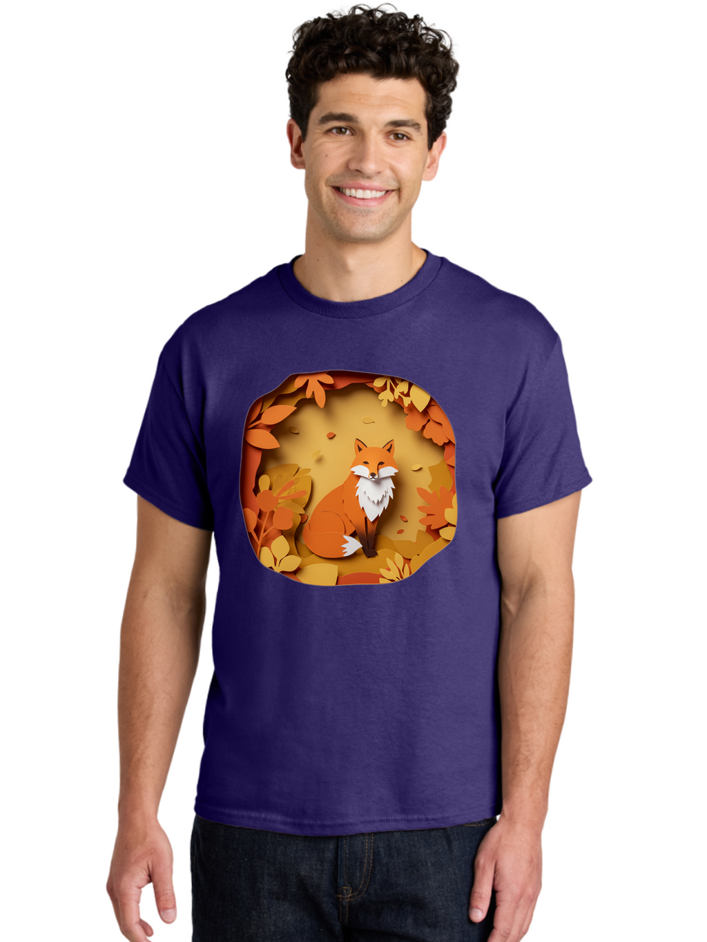 Fox-In-Leaves-1 Men'S Graphic Tee, 100% Cotton, Comfortable Casual Summer Wear, Machine Washable, Vintage Camera, Old Camera, Antique Camera, Black Camera, Classic Photography, Photography Equipment, Nostalgic Device, Film Camera, Camera Art Baj469