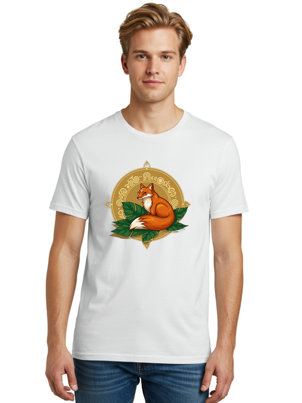 Fox-On-Leaves Men'S Graphic Tee, 100% Cotton, Comfortable Casual Summer Wear, Machine Washable, Vintage Camera, Old Camera, Antique Camera, Black Camera, Classic Photography, Photography Equipment, Nostalgic Device, Film Camera, Camera Art Baj471