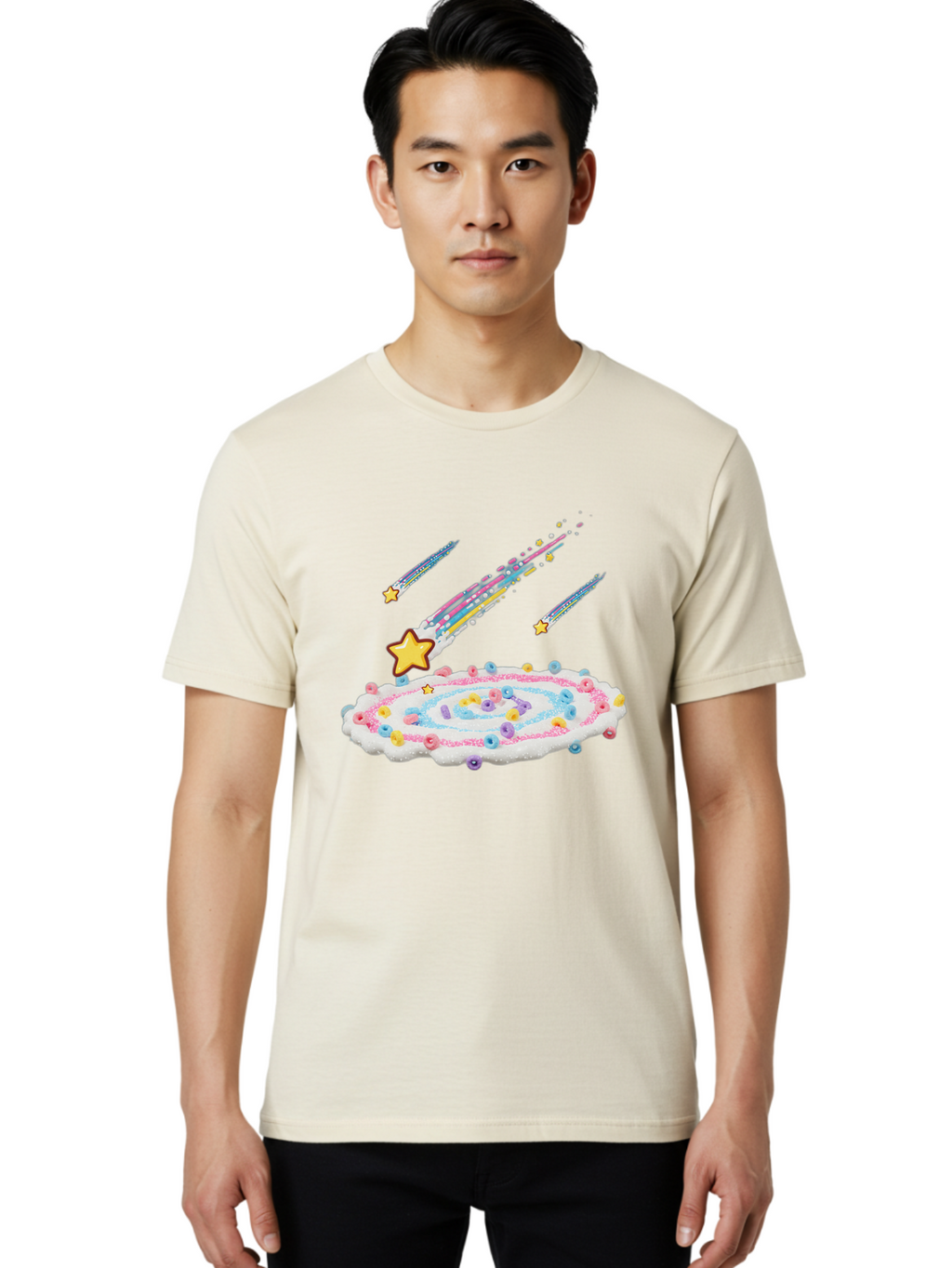 Froot-Loops-Galaxy-Cake Men'S Graphic Tee, 100% Cotton, Comfortable Casual Summer Wear, Machine Washable, Vintage Camera, Old Camera, Antique Camera, Black Camera, Classic Photography, Photography Equipment, Nostalgic Device, Film Camera, Baj473